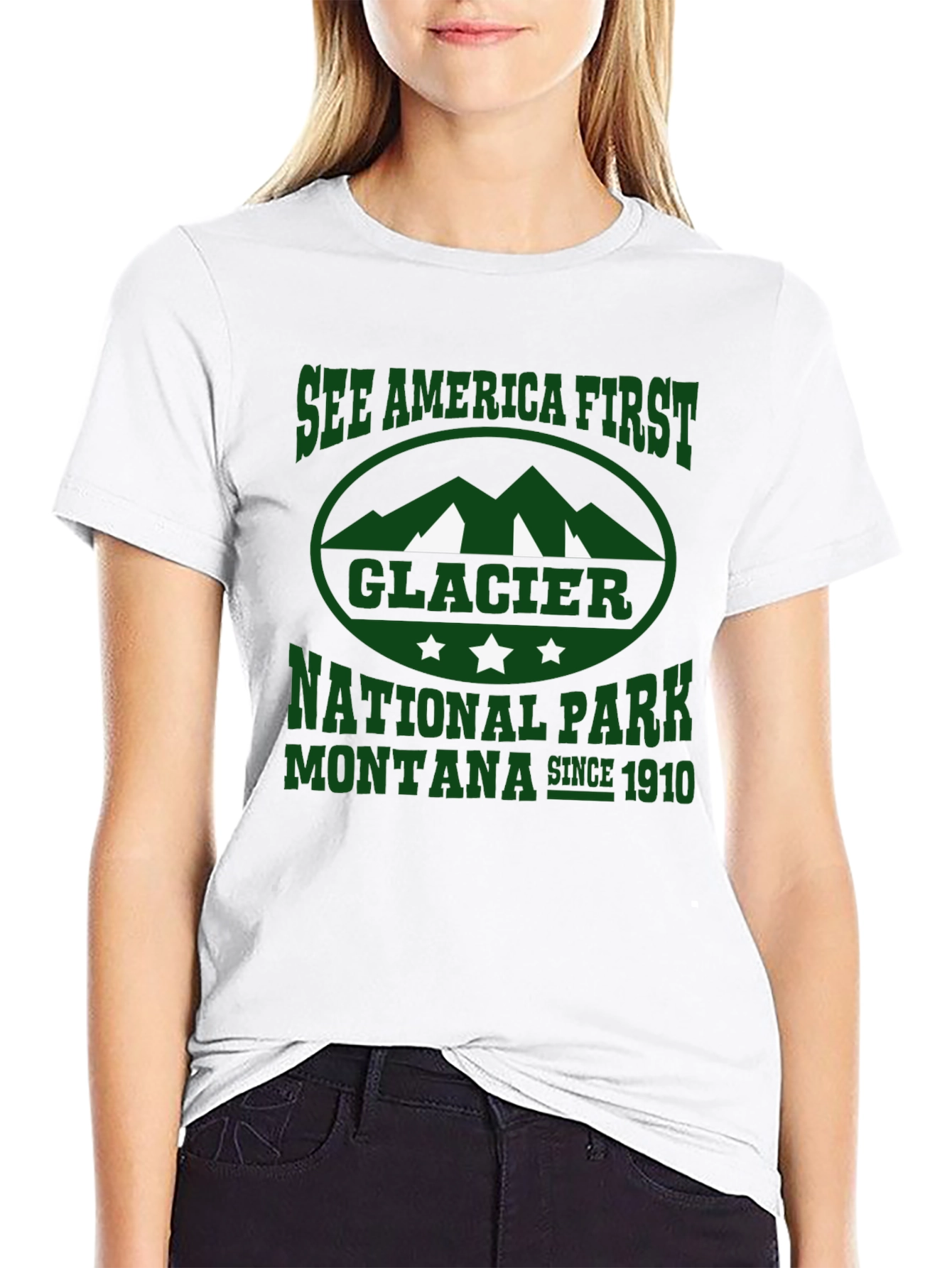 Glacier National Park Montana Graphic Tee
