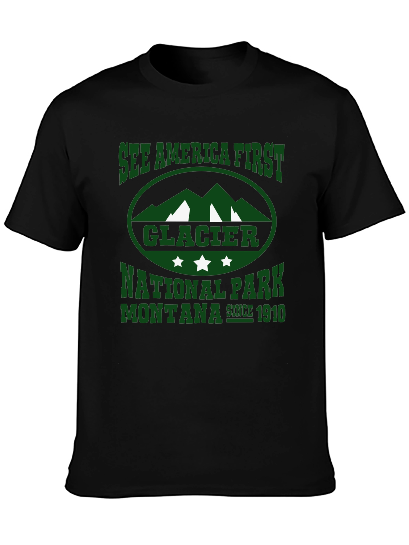 Glacier National Park Montana Graphic Tee