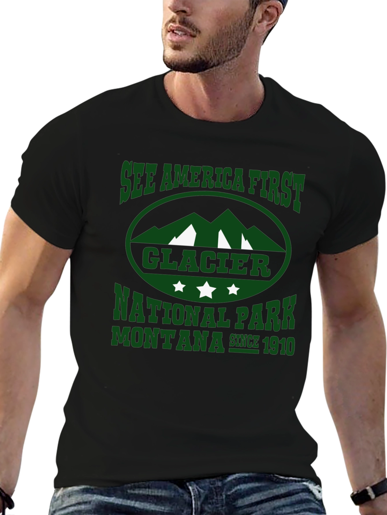 Glacier National Park Montana Graphic Tee