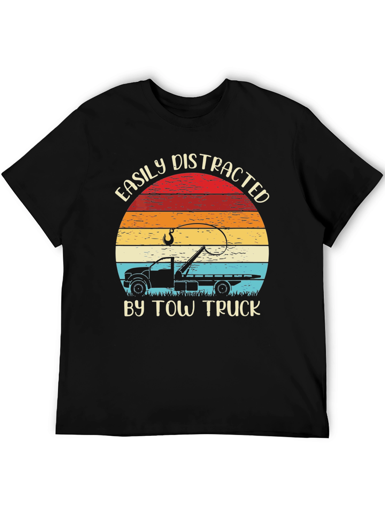 Easily Distracted By Tow Truck T-Shirt