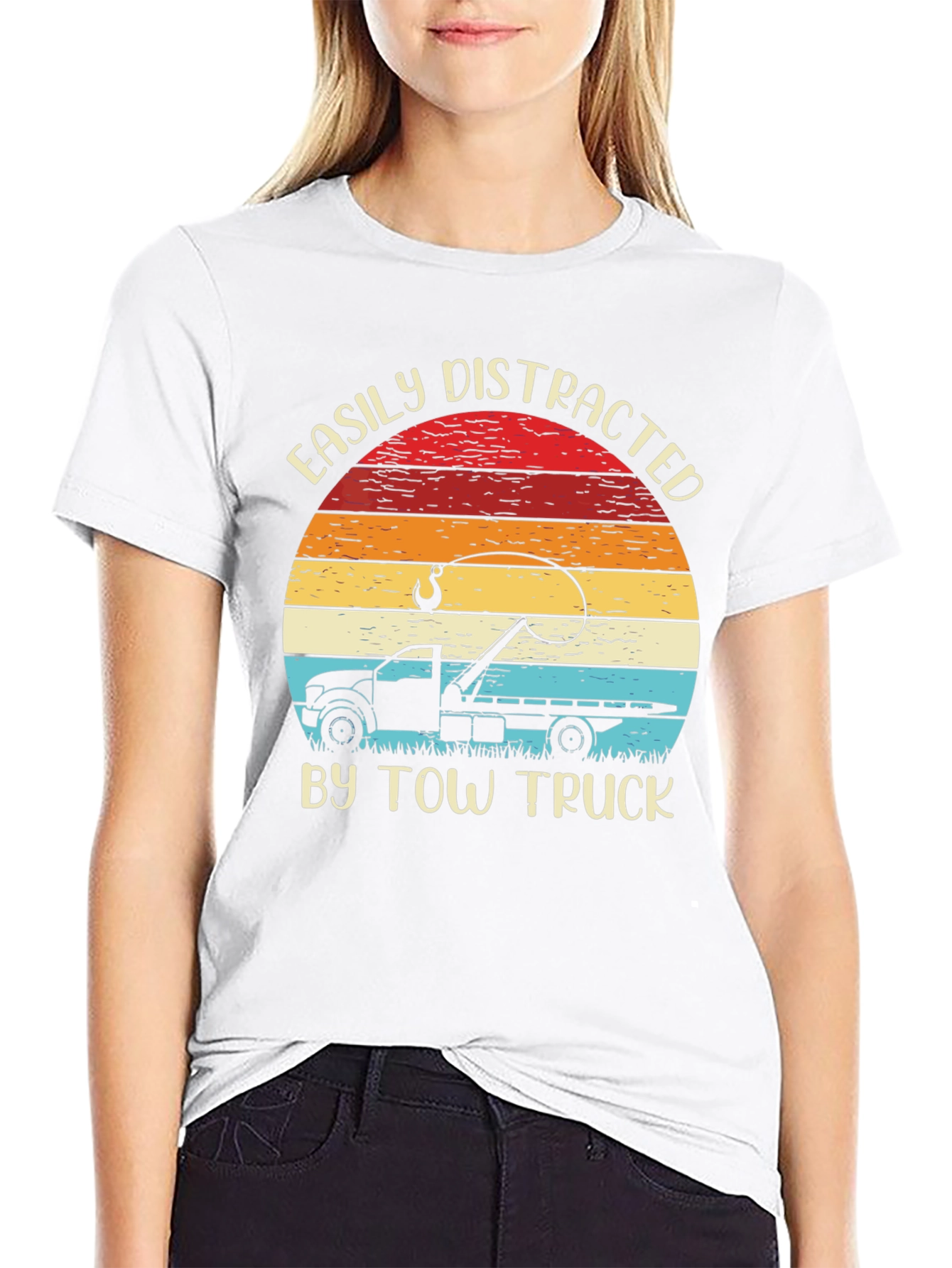 Easily Distracted By Tow Truck T-Shirt