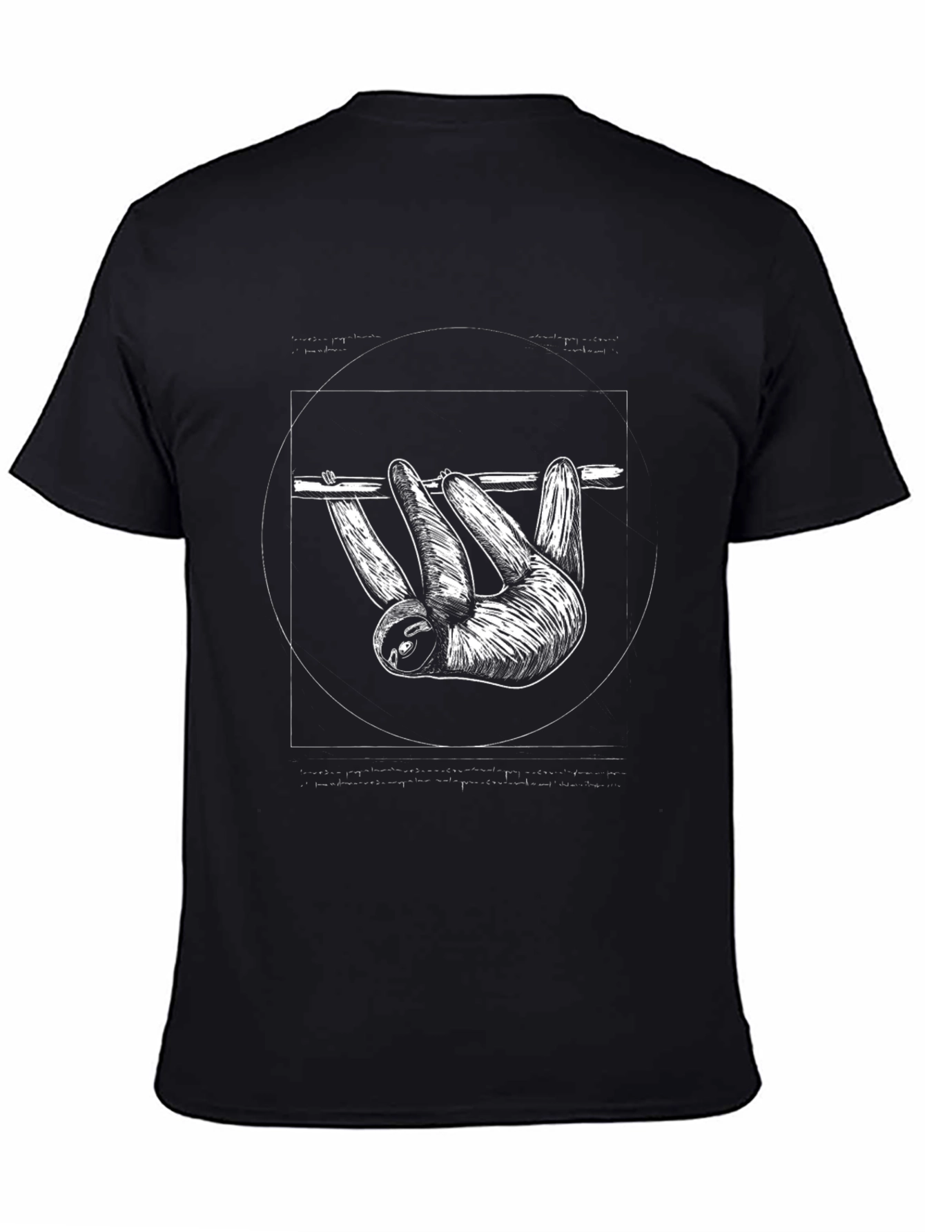Sloth Graphic T-Shirt - Black