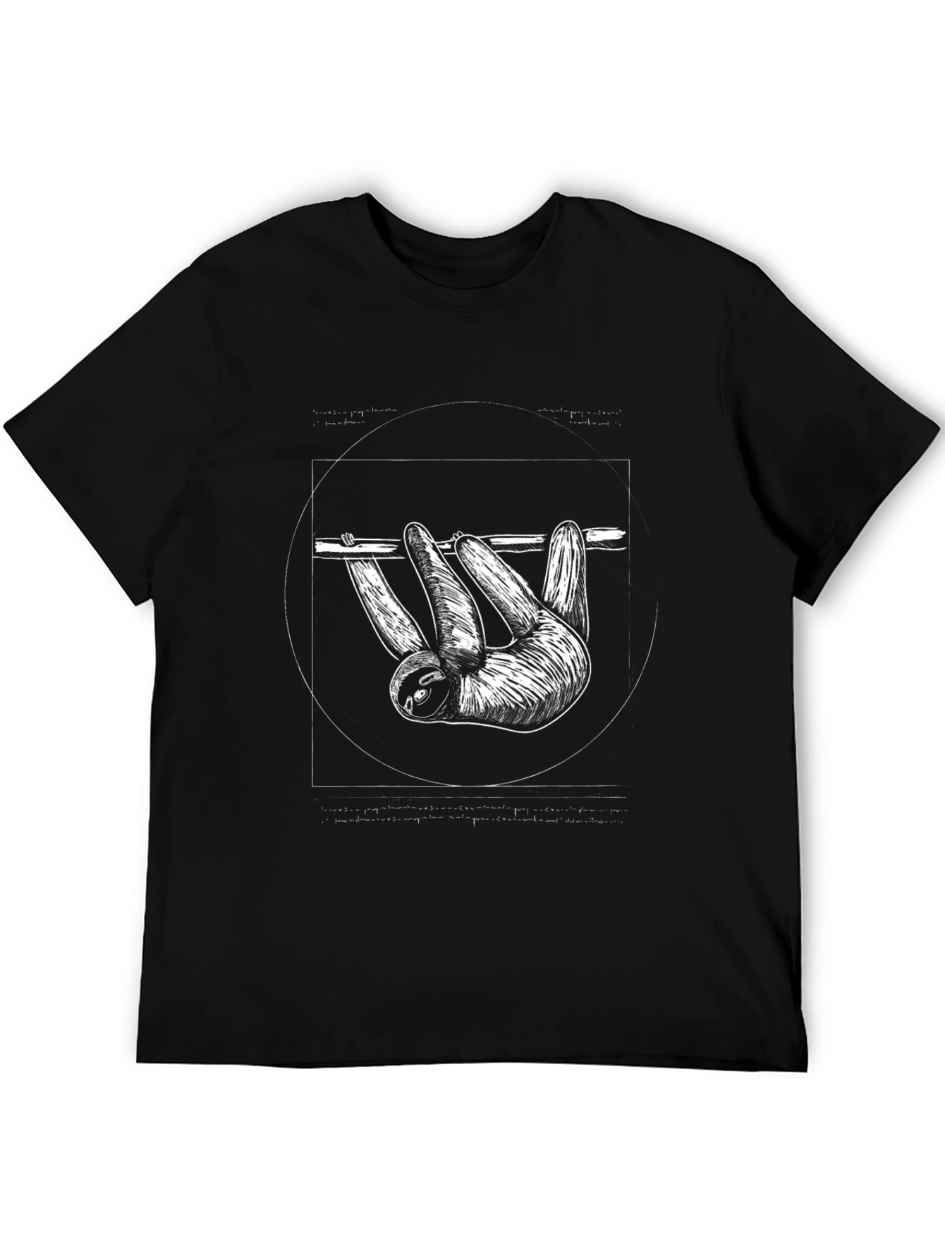 Sloth Graphic T-Shirt - Black