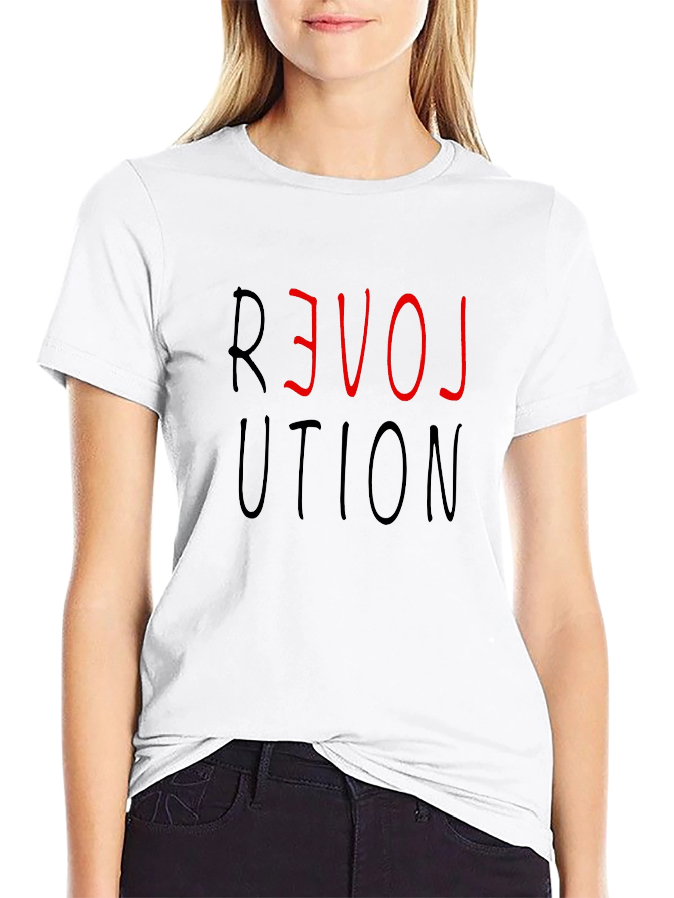 Love Revolution Graphic Tee - Black