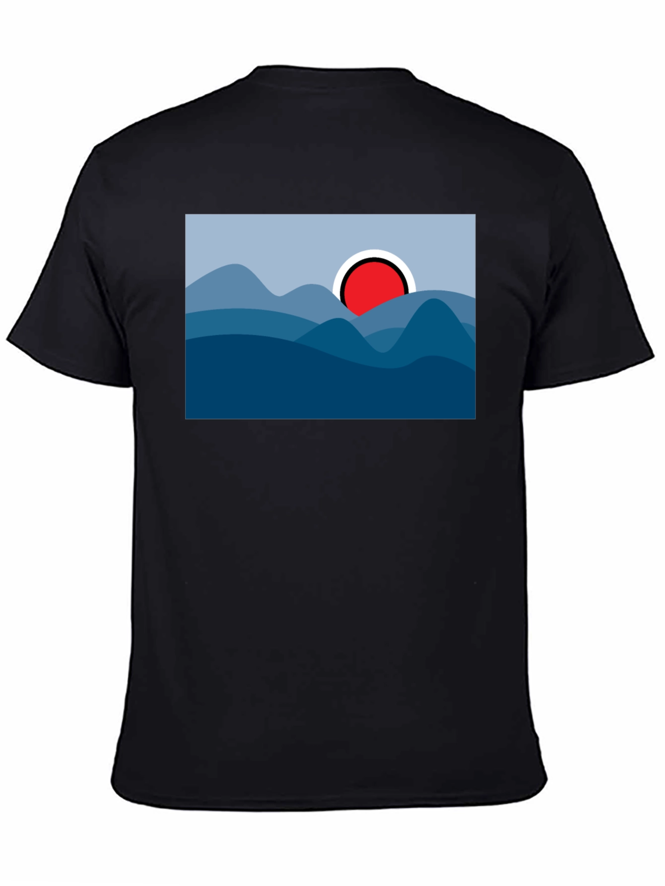 Abstract Mountainscape Graphic Tee