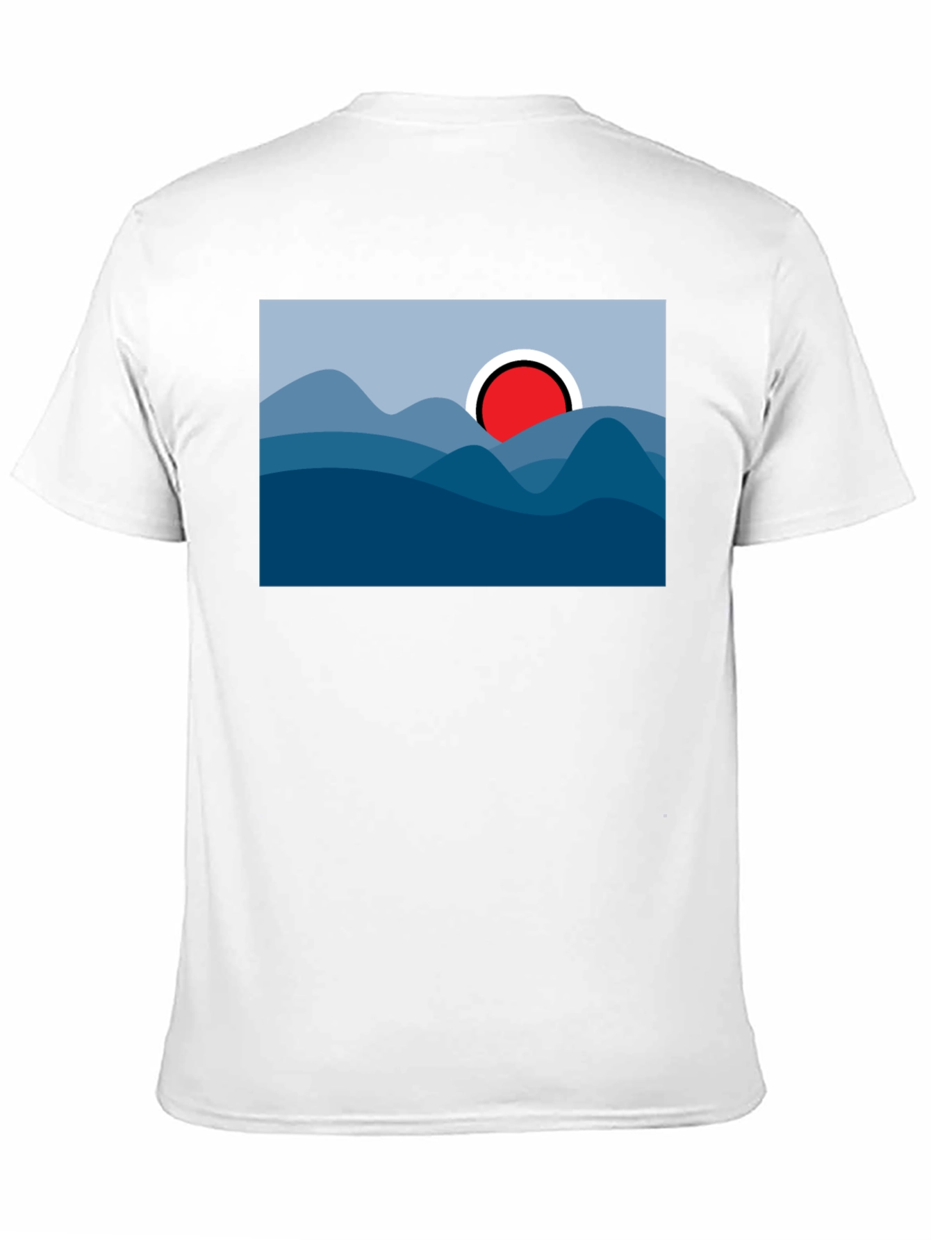 Abstract Mountainscape Graphic Tee