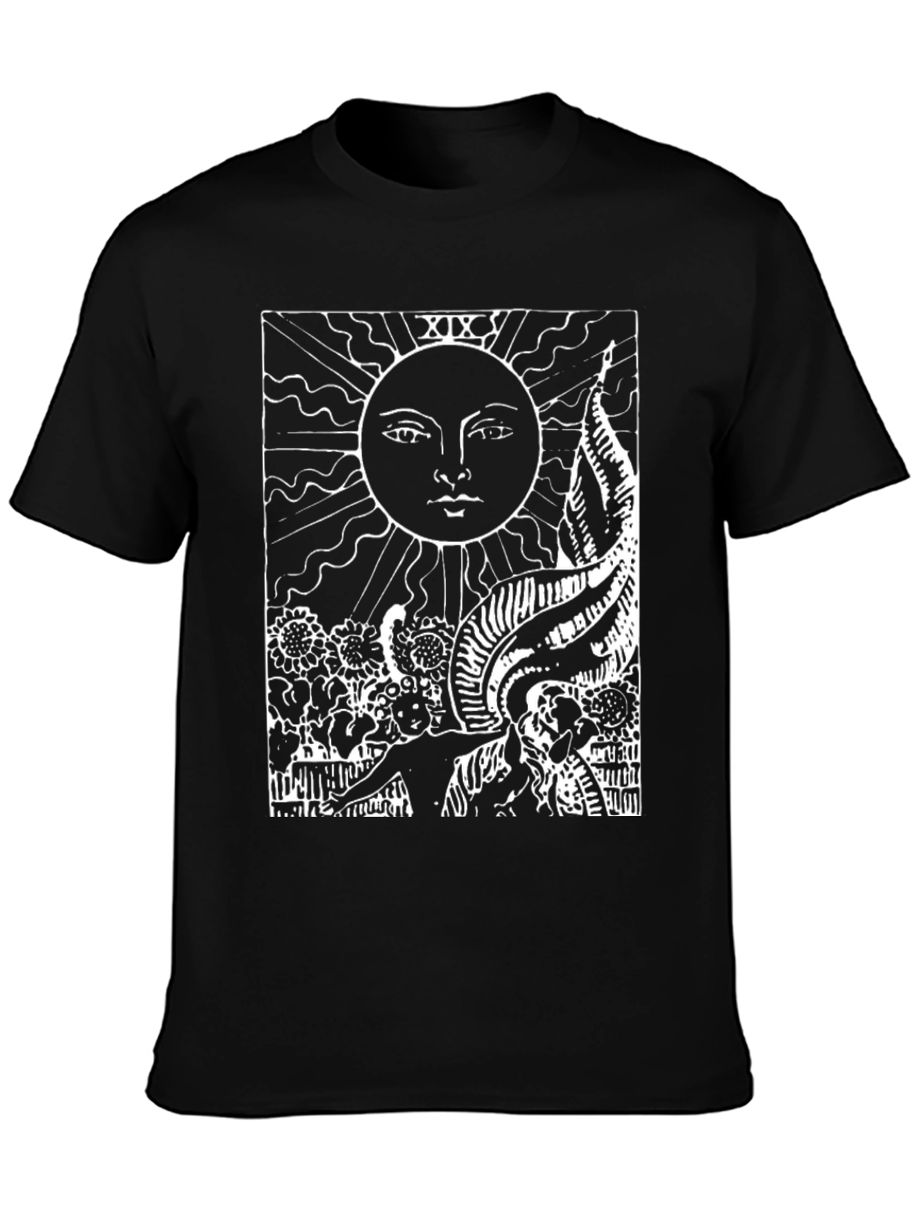 Tarot Card Sun Graphic T-Shirt