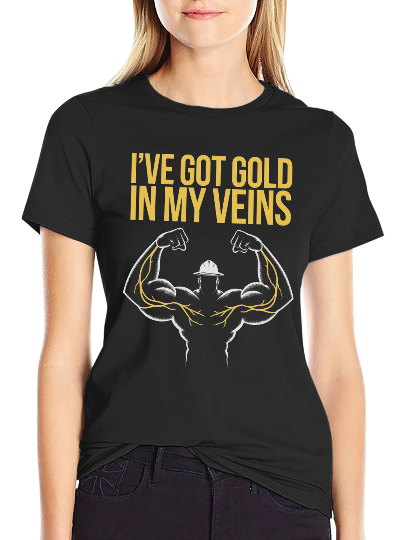 Gold Veins Graphic T-Shirt