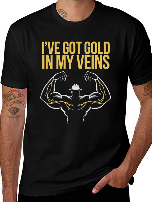 Gold Veins Graphic T-Shirt