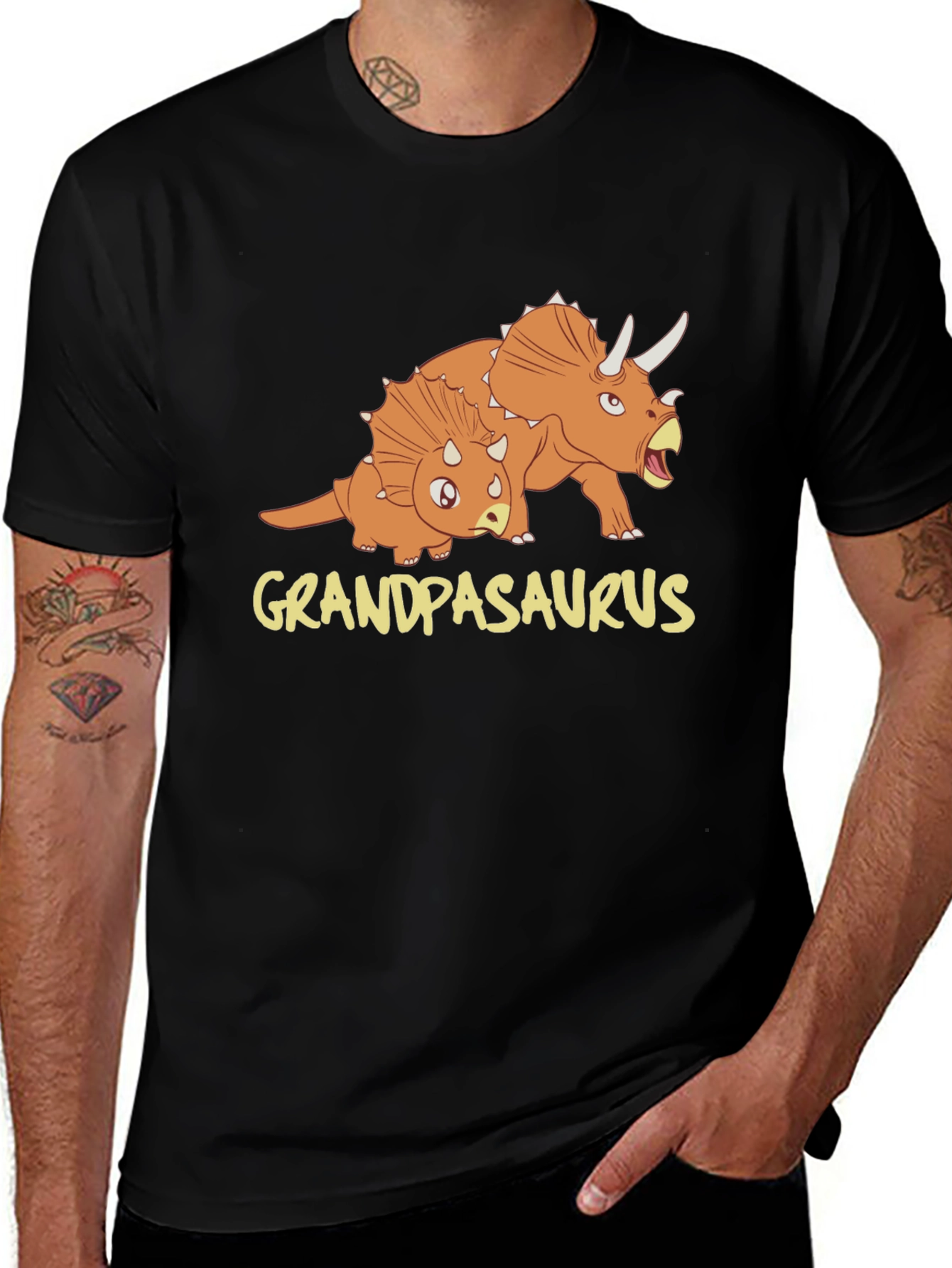 Grandpasaurus Dinosaur Graphic T-Shirt