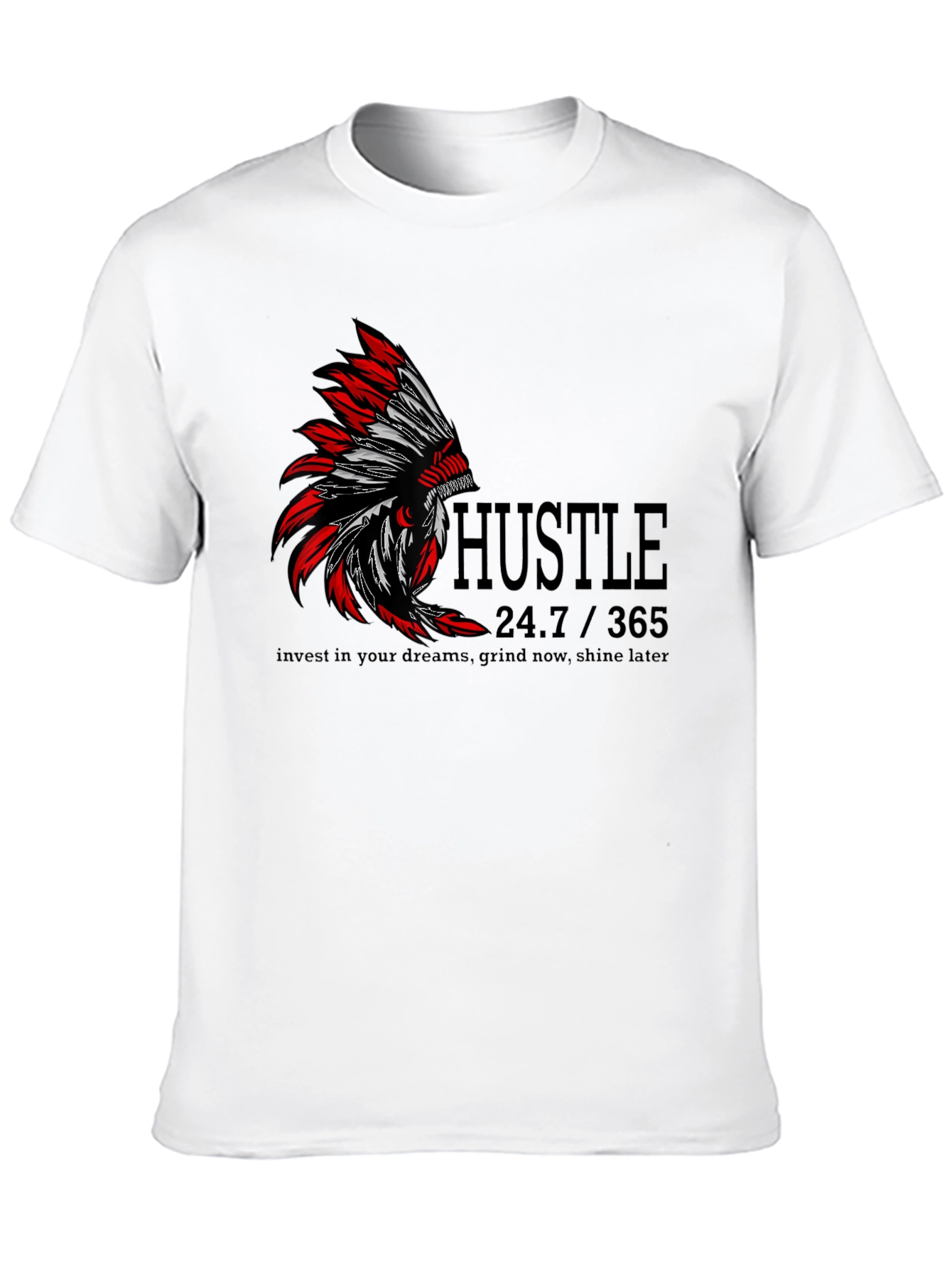 Hustle Graphic Print T-Shirt