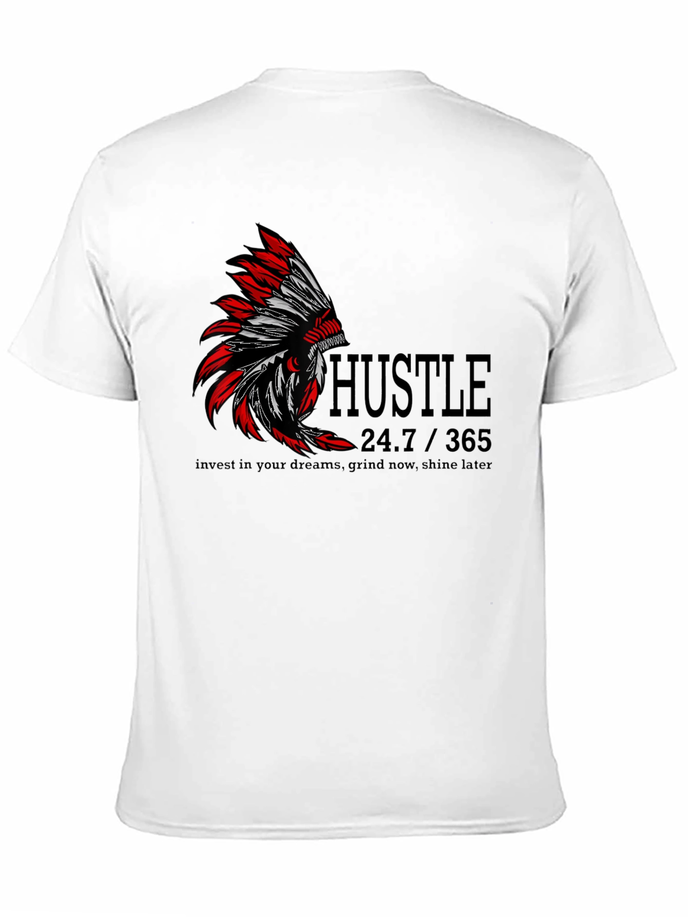 Hustle Graphic Print T-Shirt