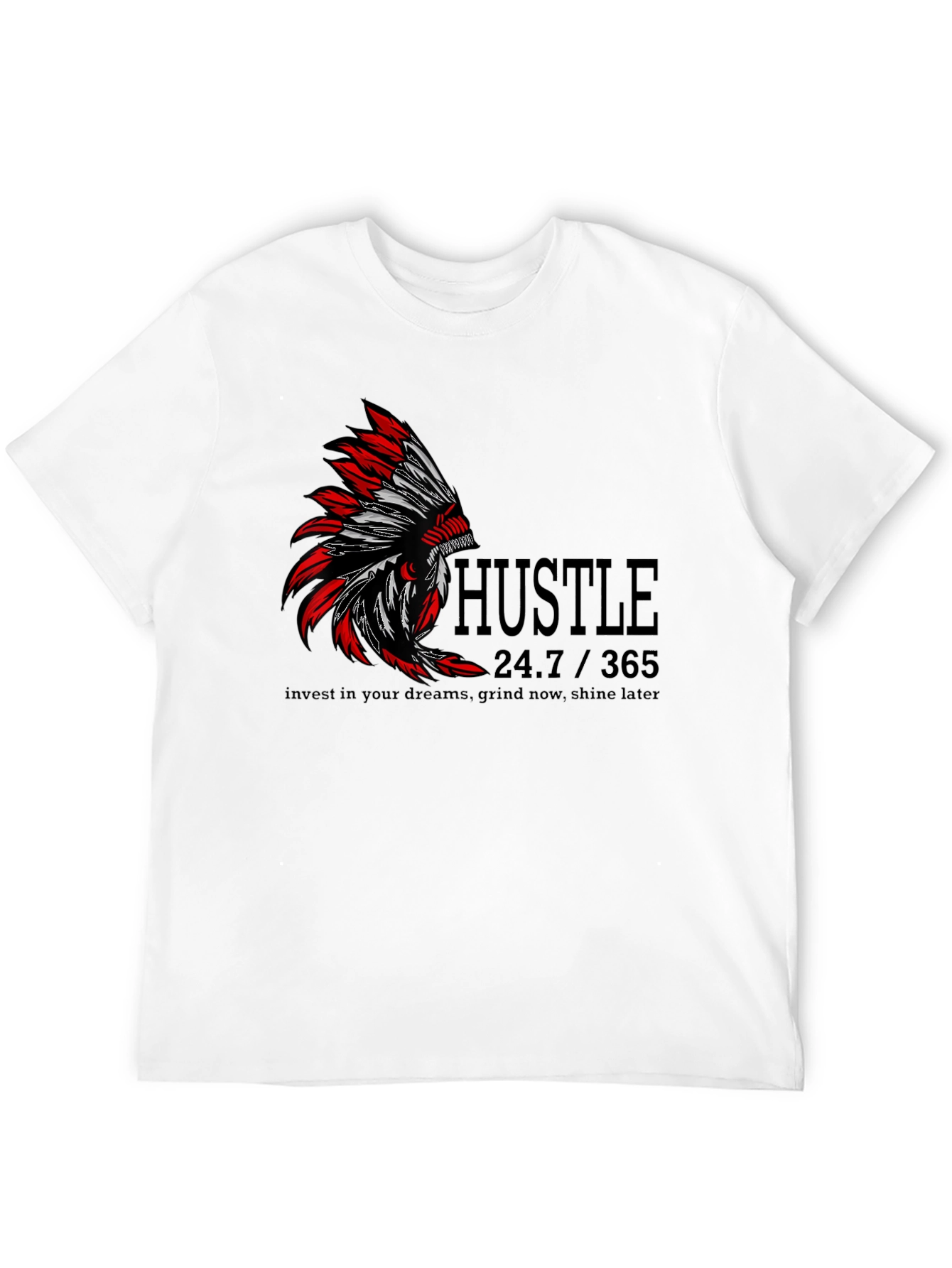 Hustle Graphic Print T-Shirt