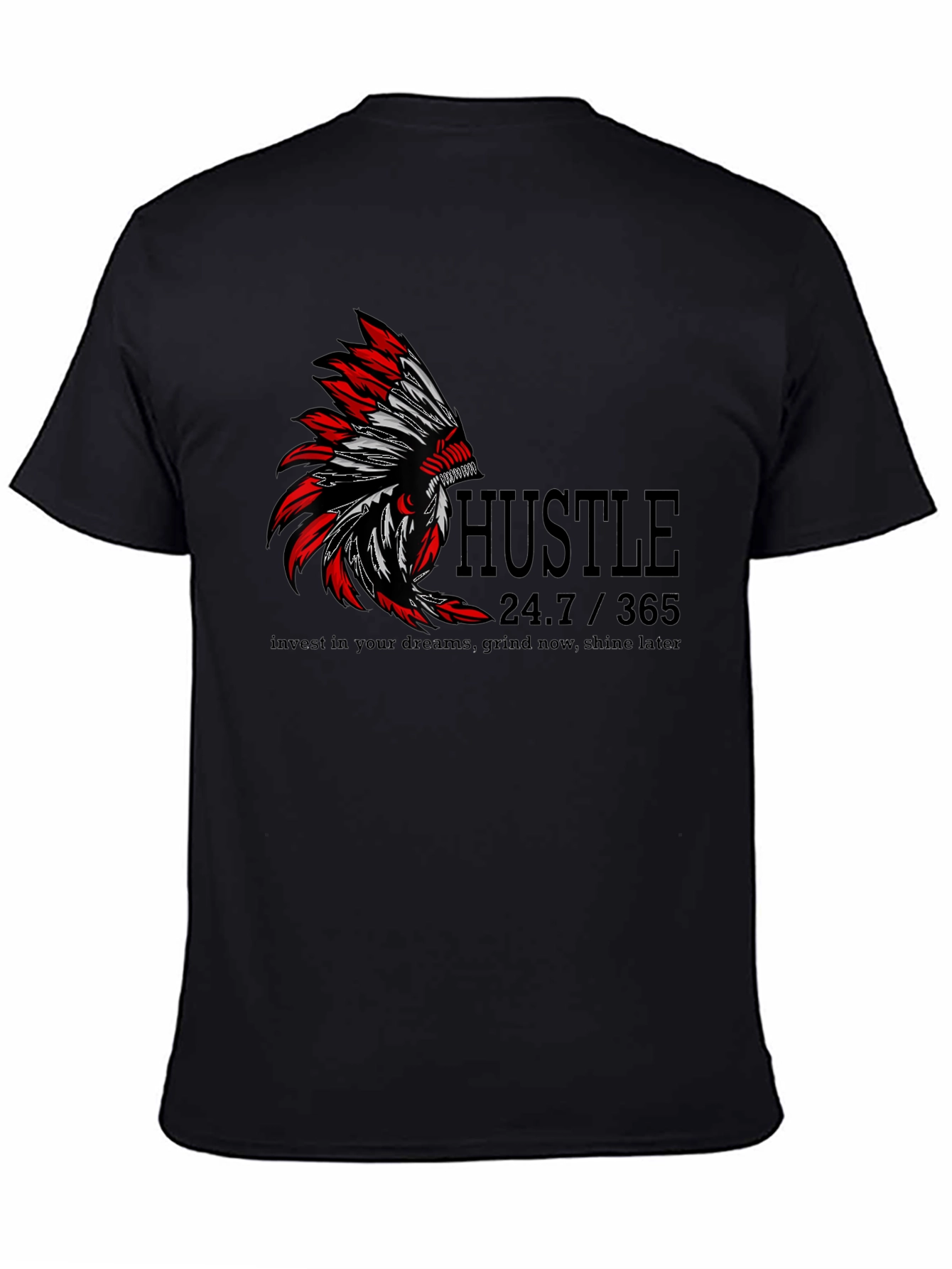 Hustle Graphic Print T-Shirt