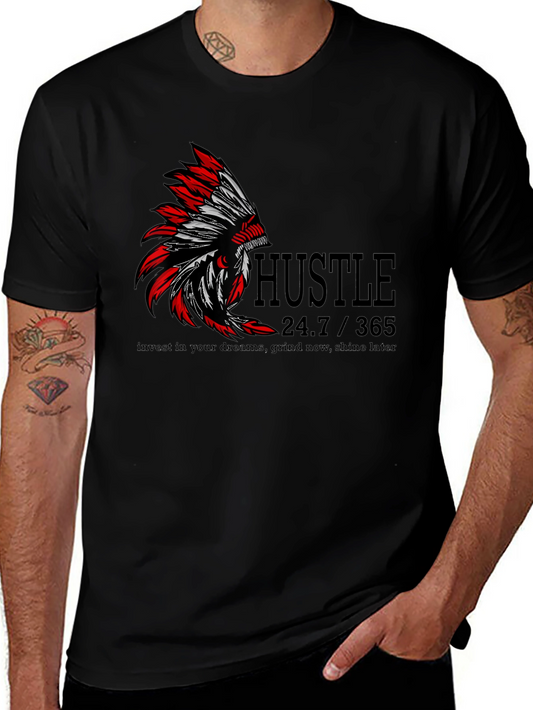 Hustle Graphic Print T-Shirt