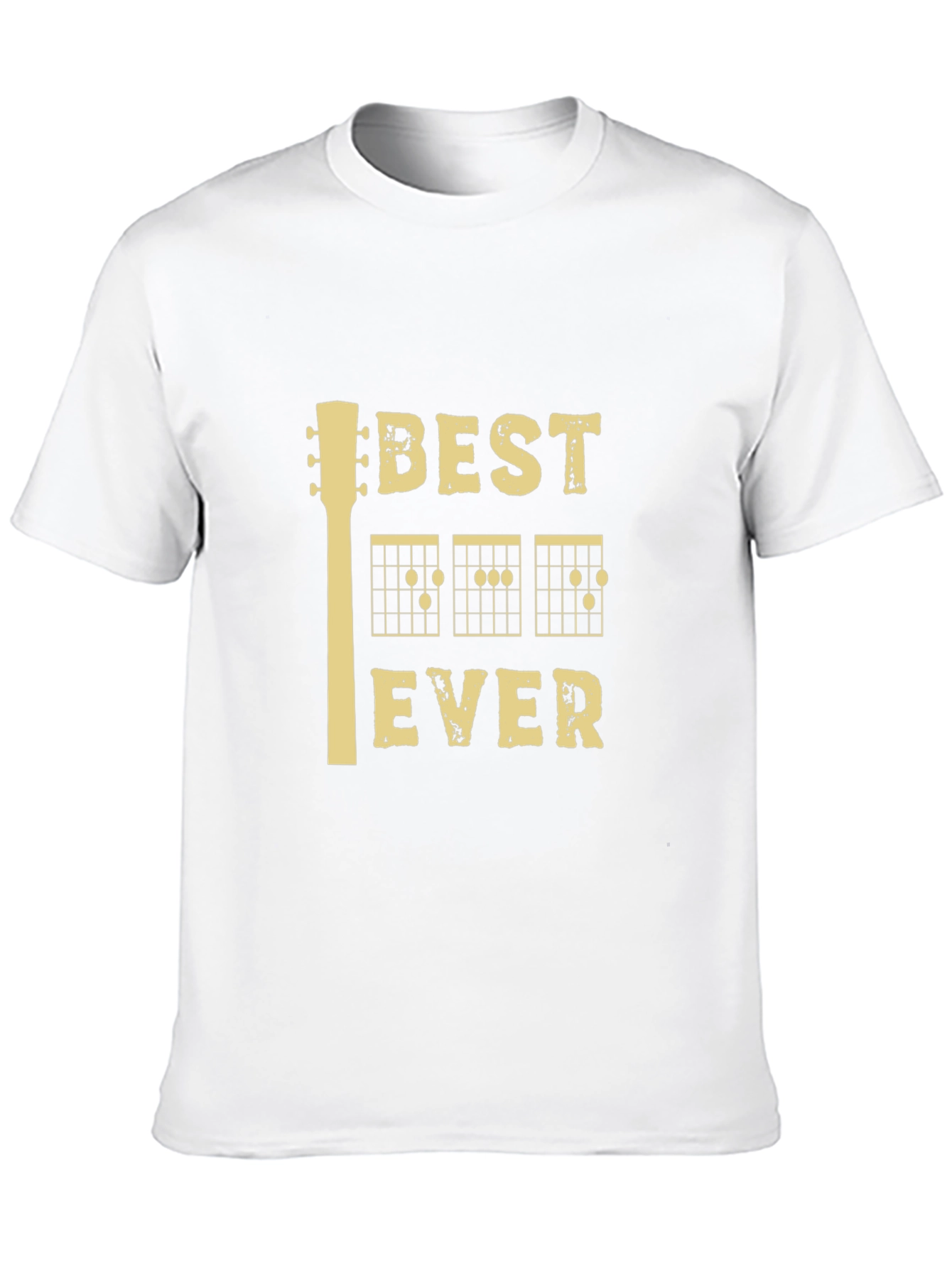 Best Guitar Ever Graphic Tee - Black Casual T-Shirt