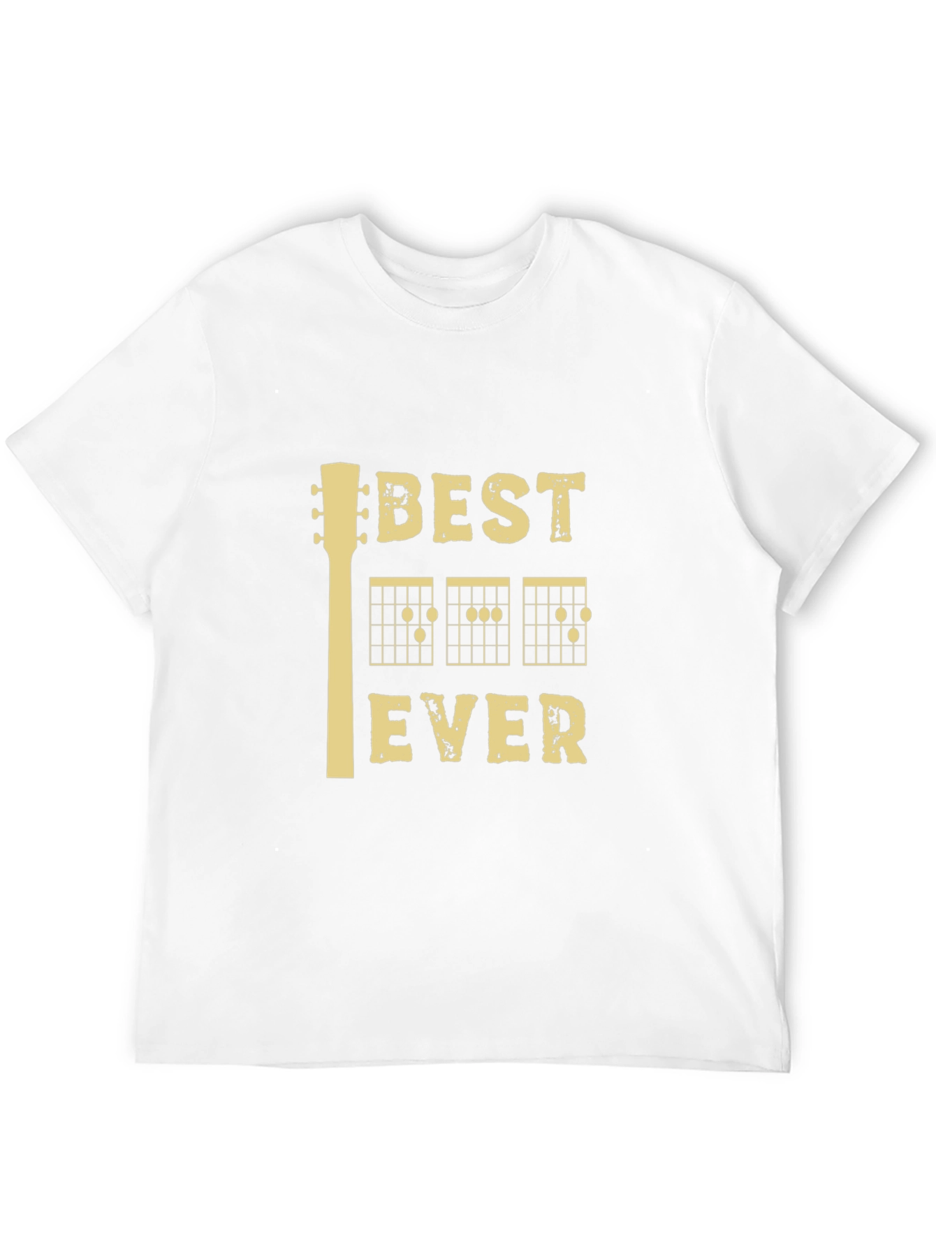 Best Guitar Ever Graphic Tee - Black Casual T-Shirt