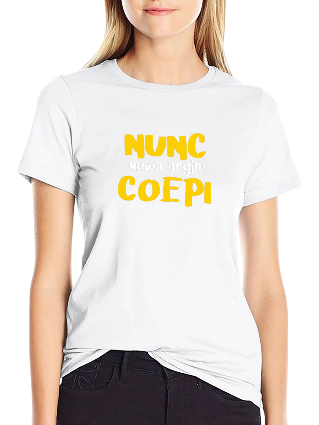 Nunc Coepi Graphic Tee - Now I Begin T-Shirt