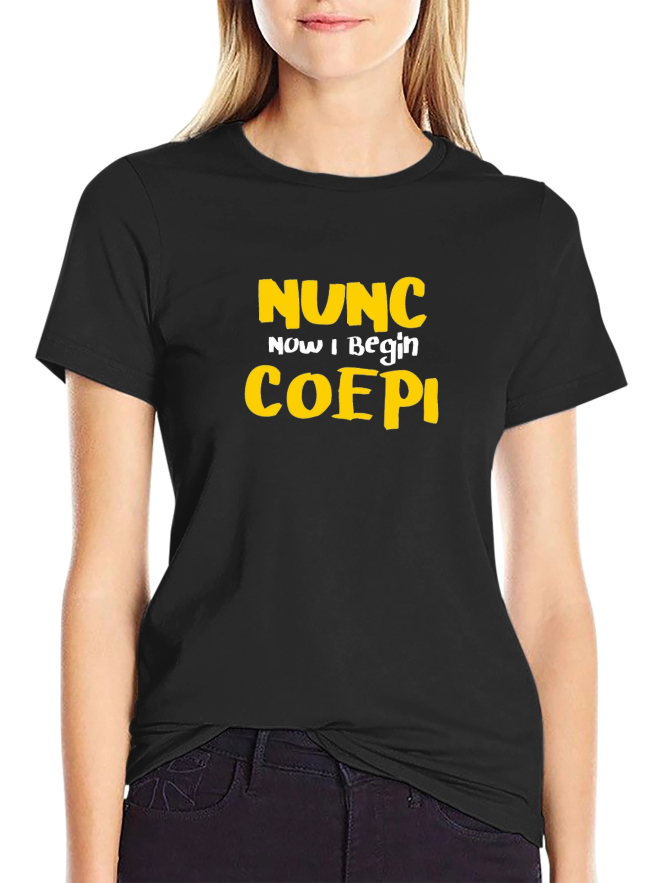 Nunc Coepi Graphic Tee - Now I Begin T-Shirt