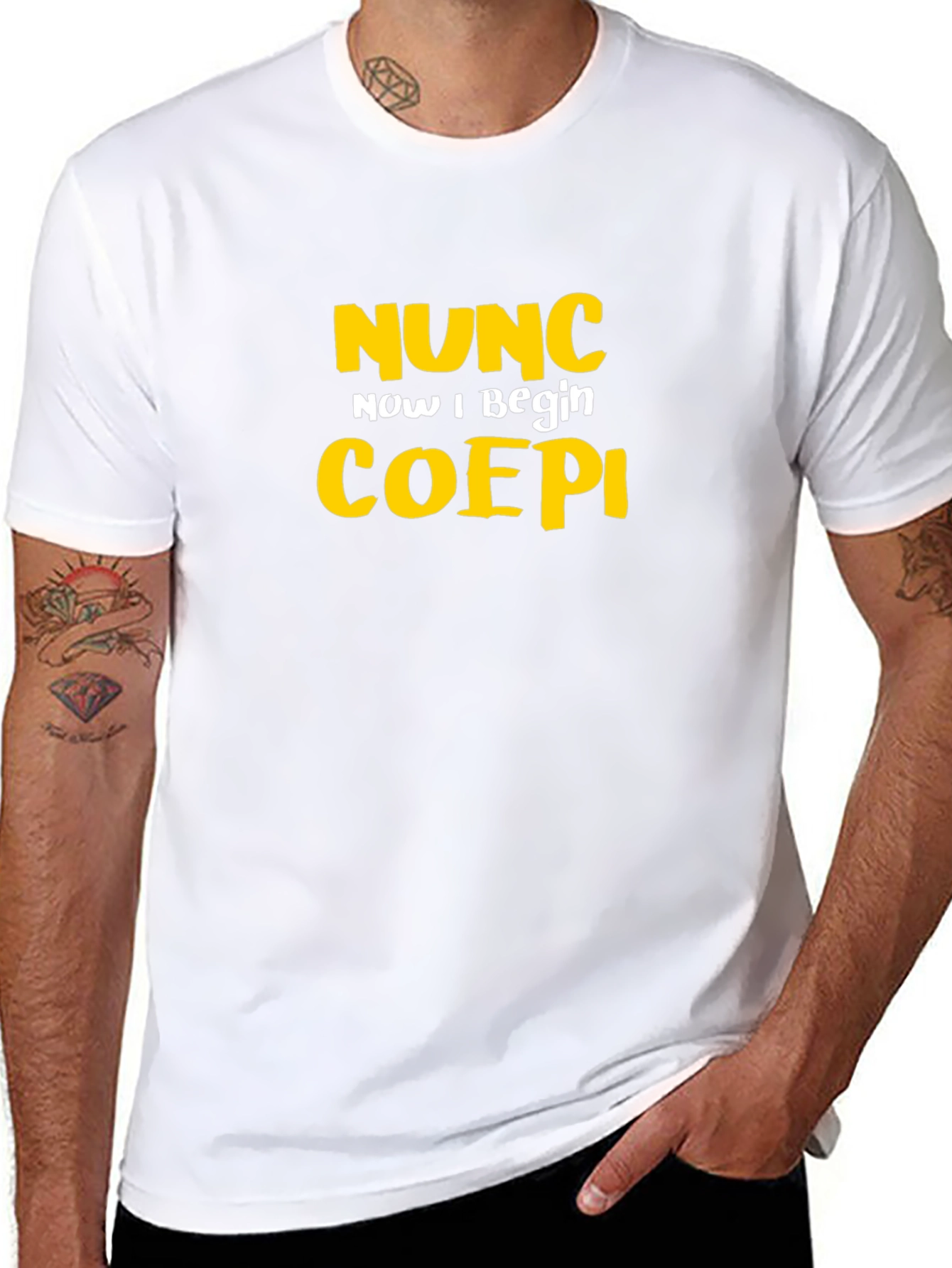 Nunc Coepi Graphic Tee - Now I Begin T-Shirt