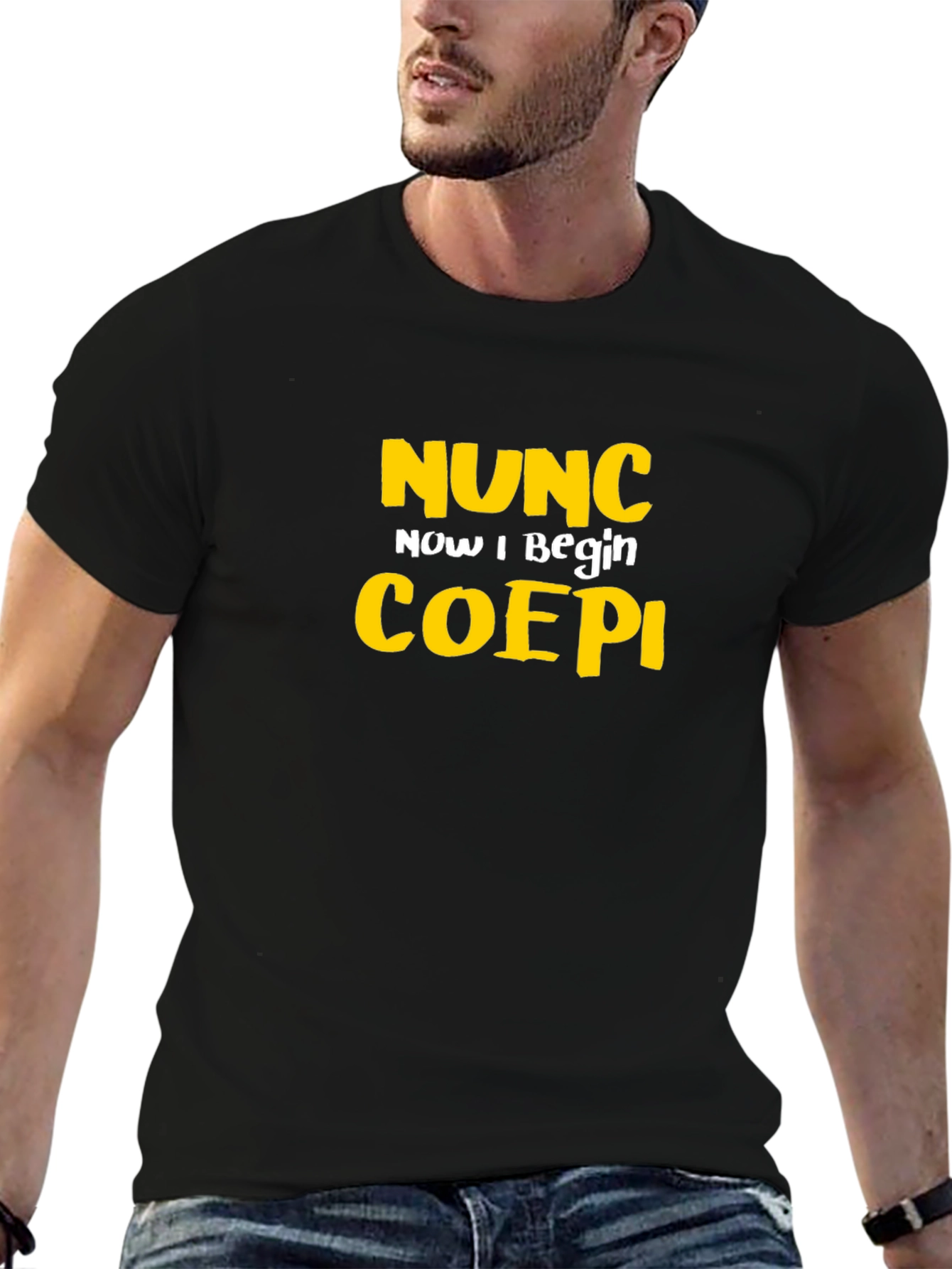 Nunc Coepi Graphic Tee - Now I Begin T-Shirt