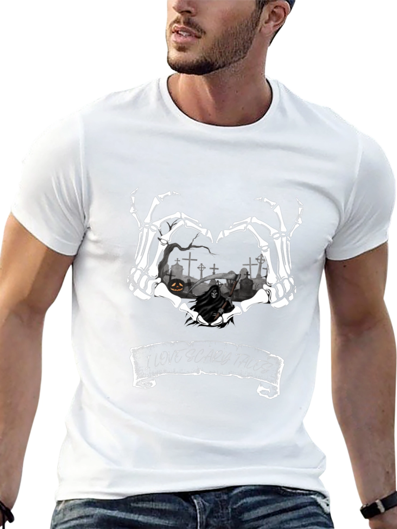 Scary Tales Skeleton Heart T-Shirt