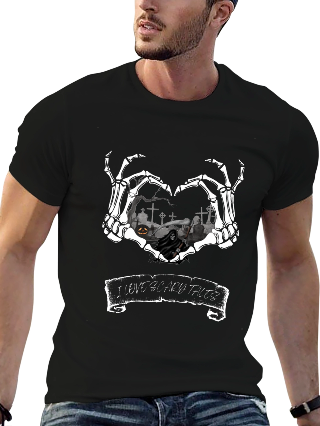 Scary Tales Skeleton Heart T-Shirt