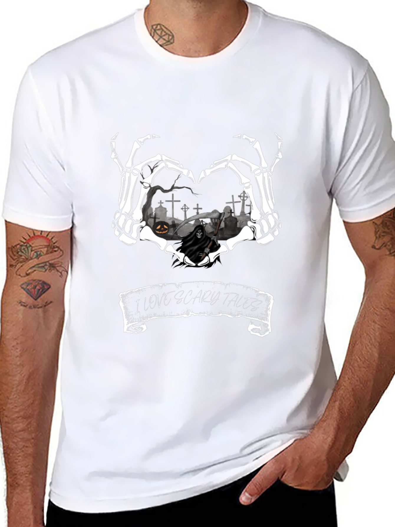 Scary Tales Skeleton Heart T-Shirt