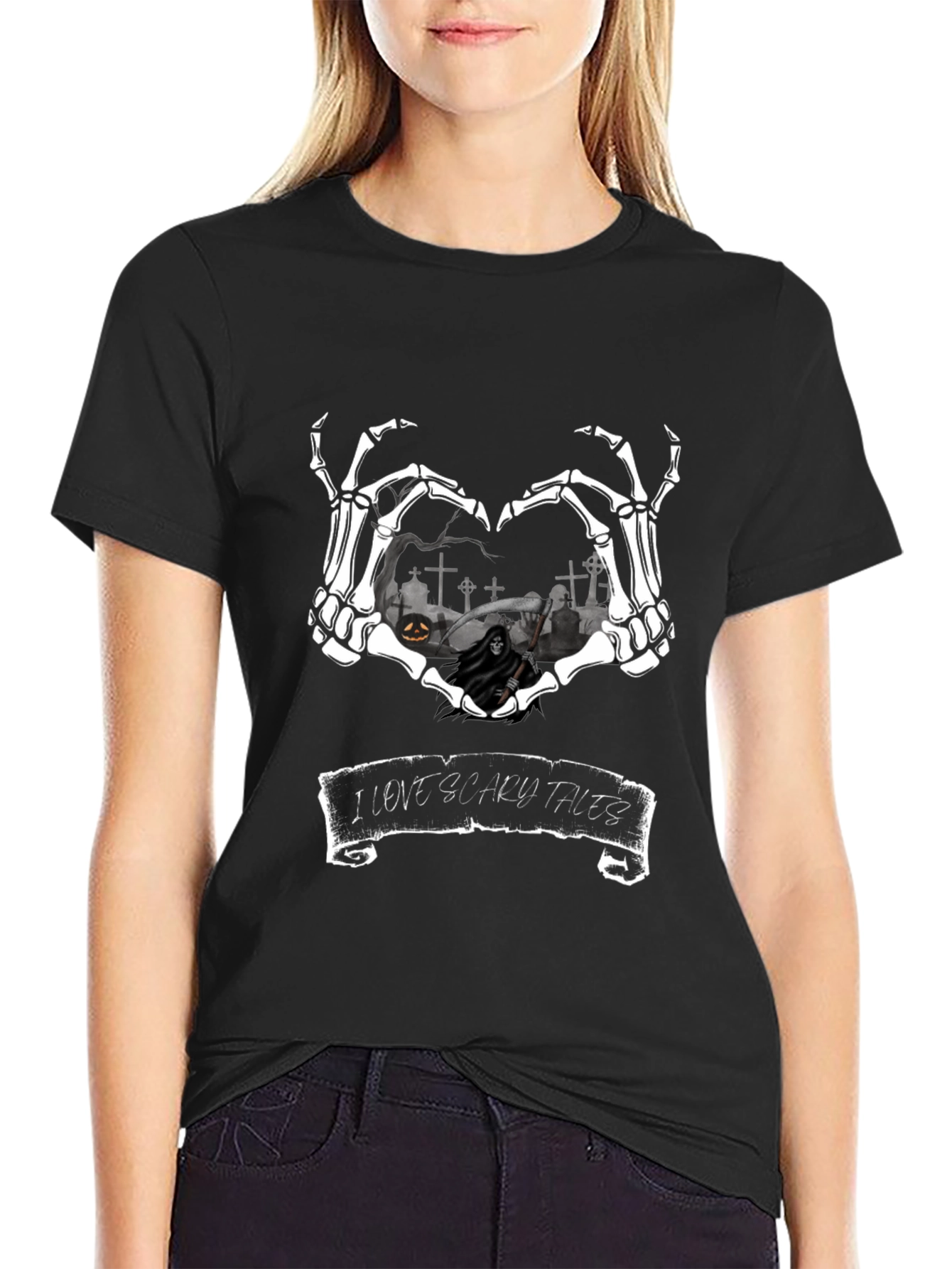 Scary Tales Skeleton Heart T-Shirt