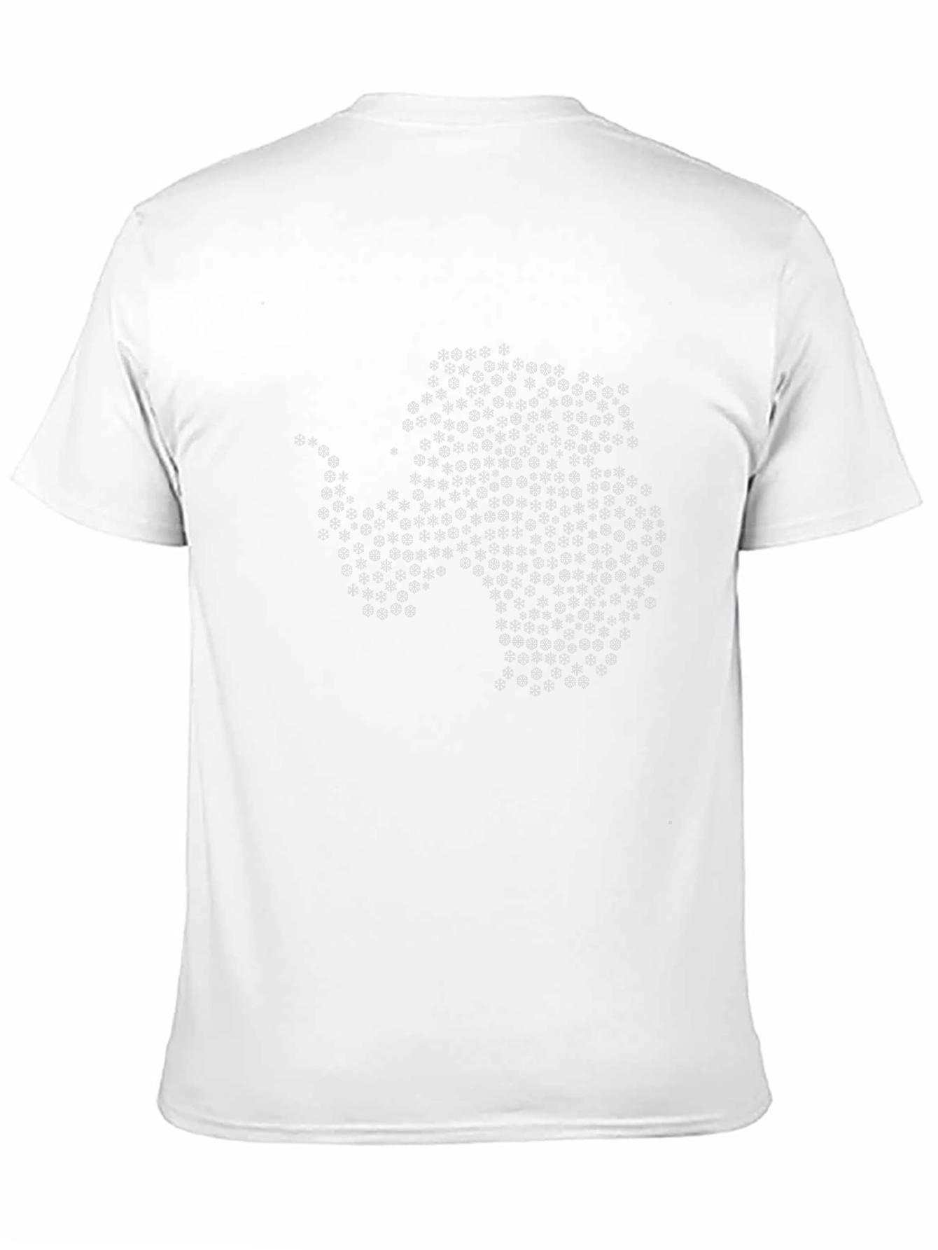 Antarctica Outline Mens Black T-Shirt