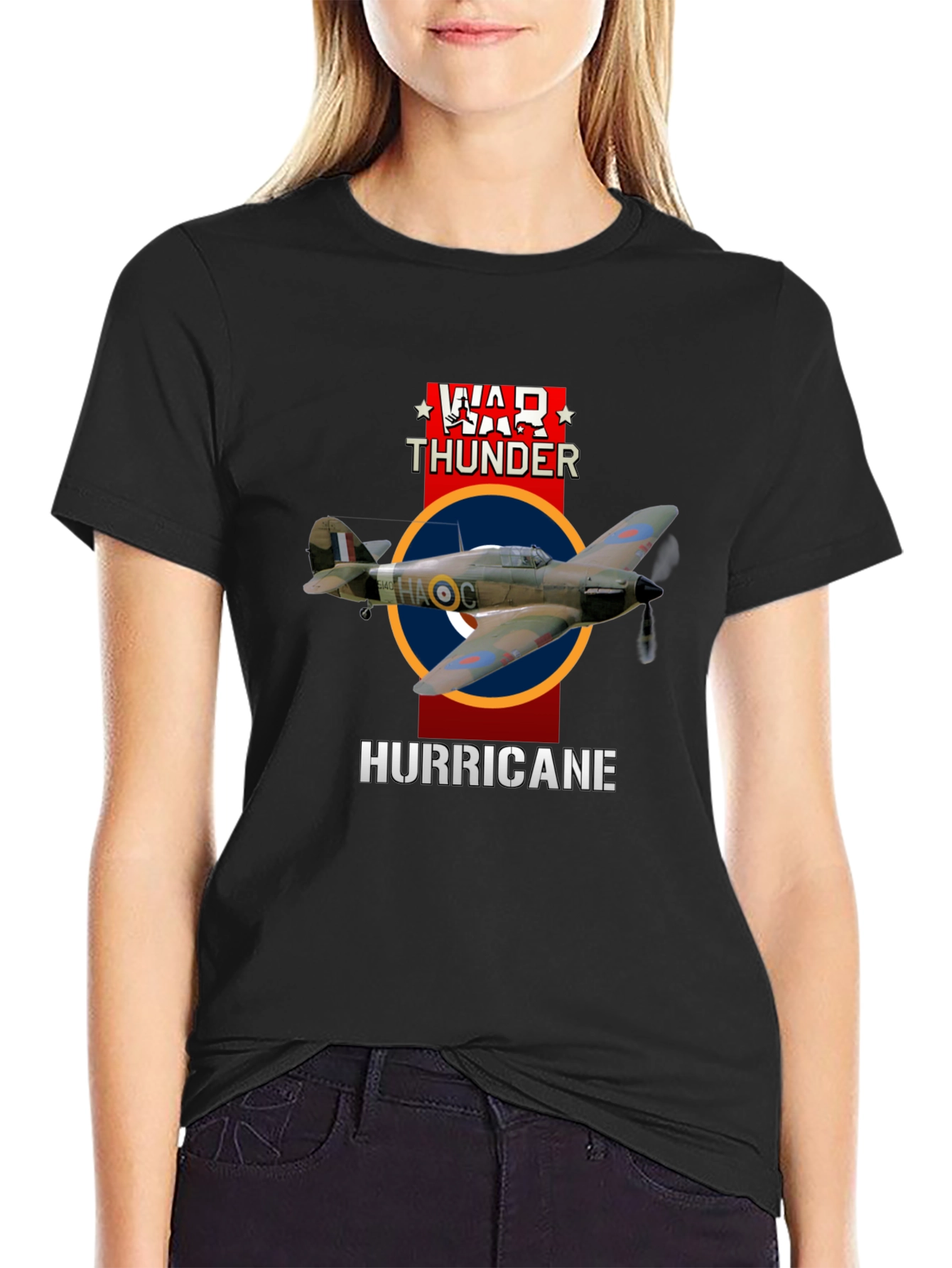 War Thunder Hurricane Graphic T-Shirt - Pilot Style