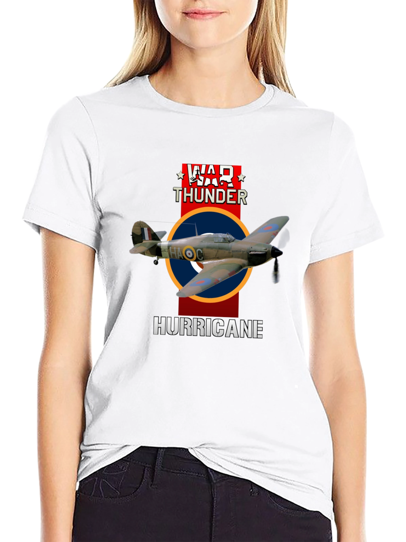 War Thunder Hurricane Graphic T-Shirt - Pilot Style