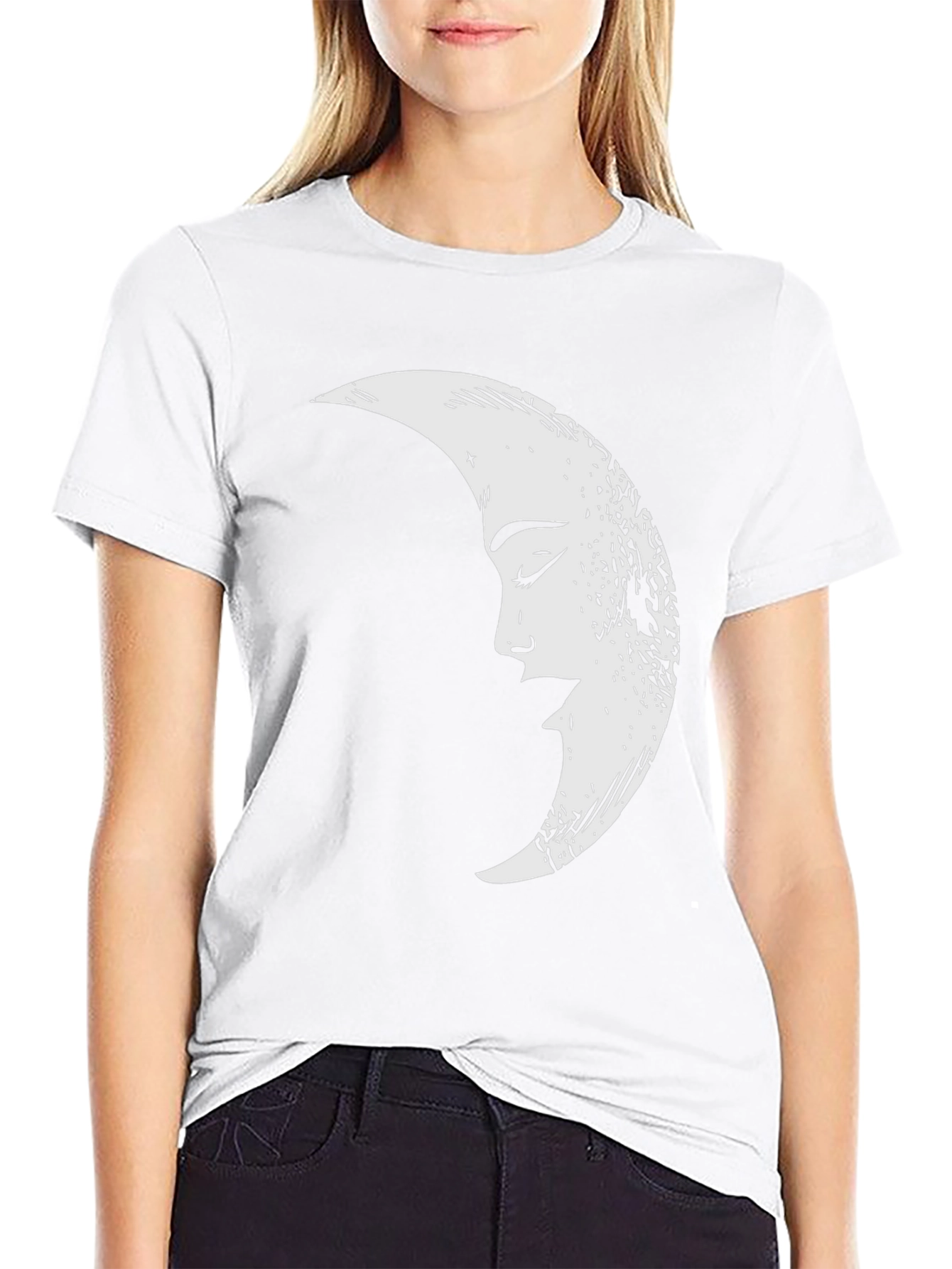 Mystic Moon Graphic T-Shirt - Black