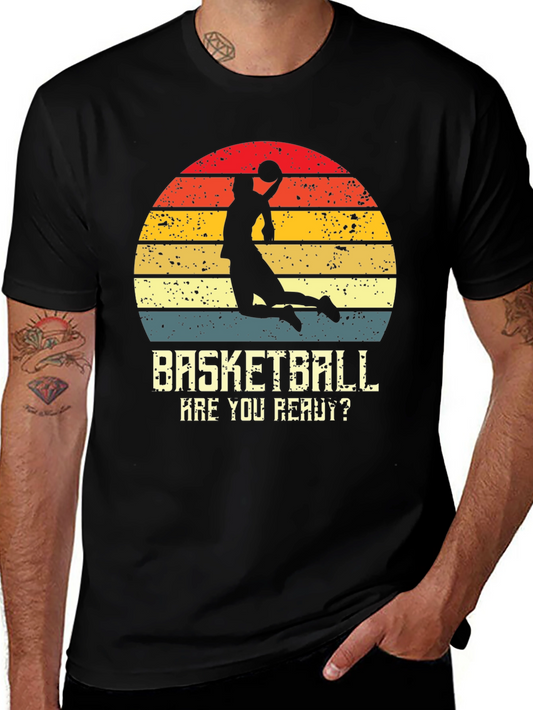 Vintage Basketball Ready Graphic Tee