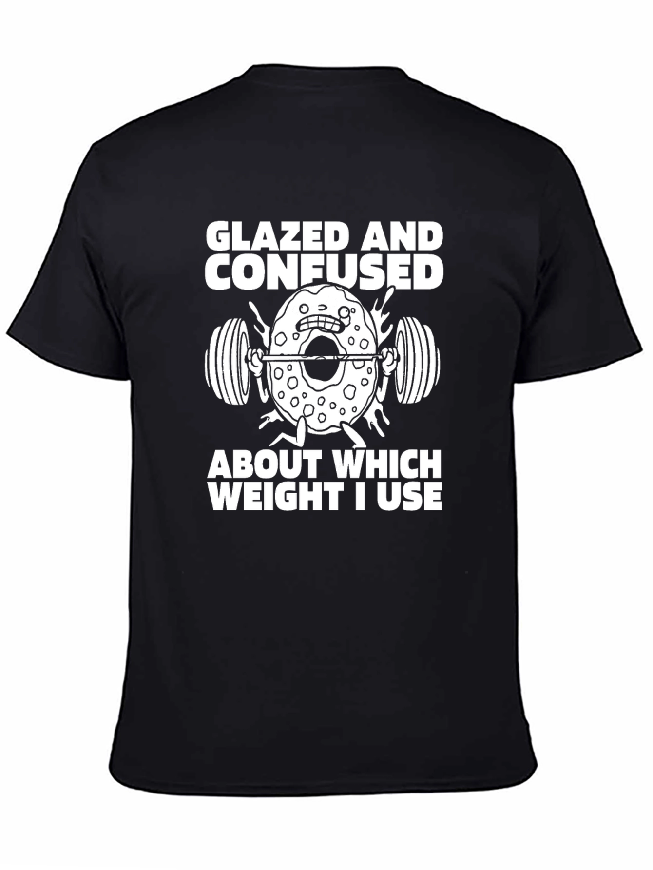Glazed and Confused Donut Weightlifting T-Shirt