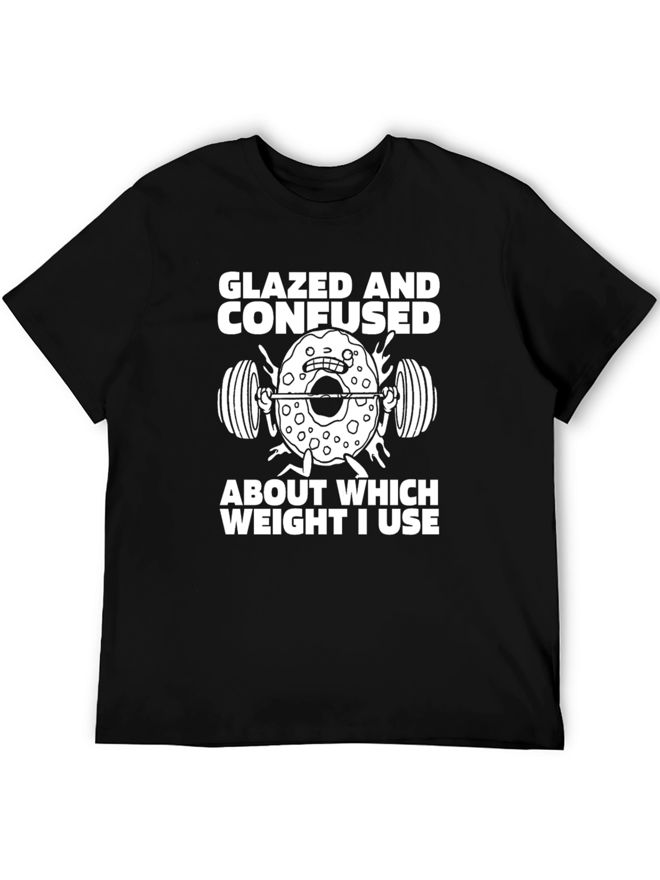 Glazed and Confused Donut Weightlifting T-Shirt