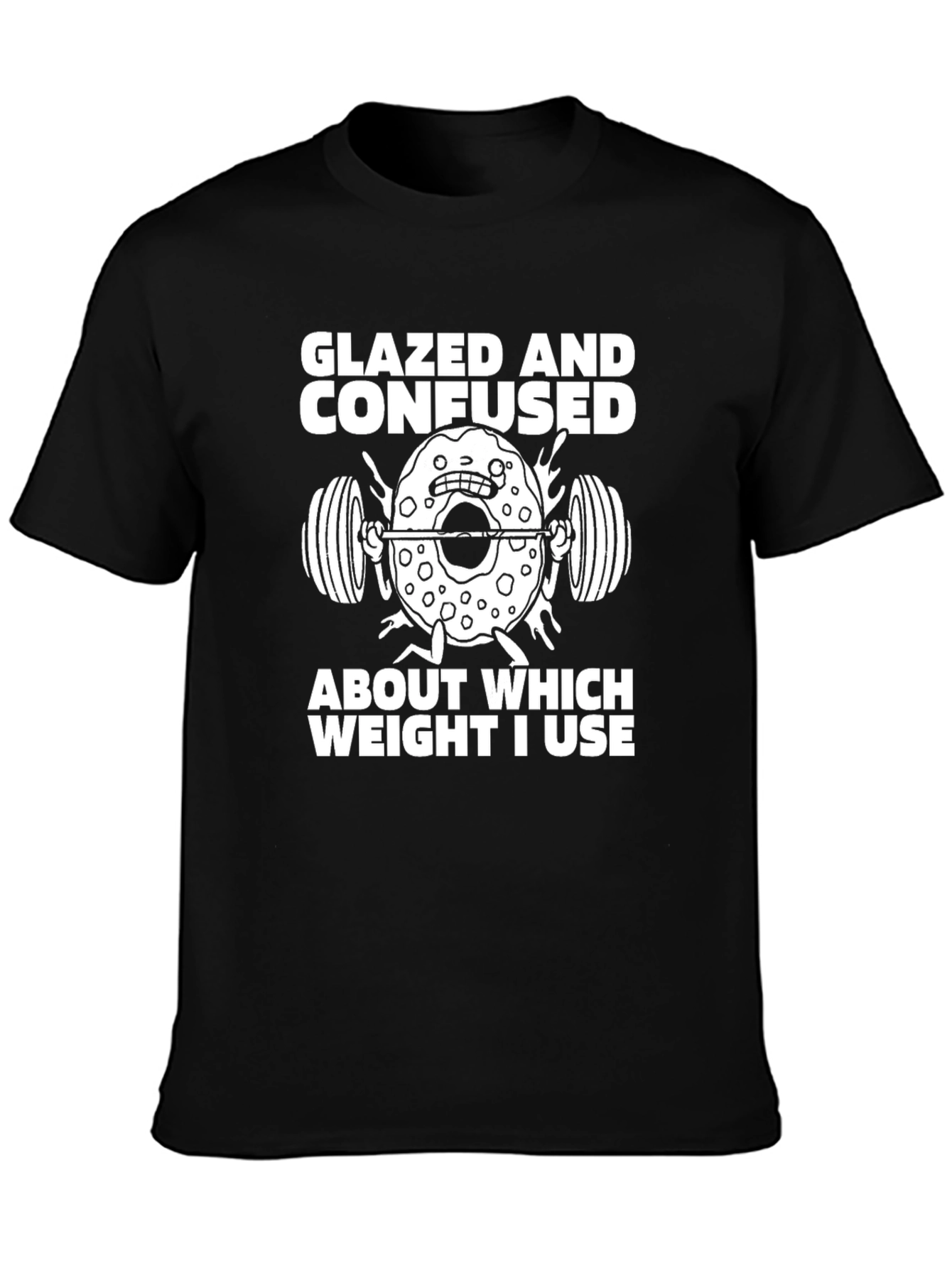 Glazed and Confused Donut Weightlifting T-Shirt