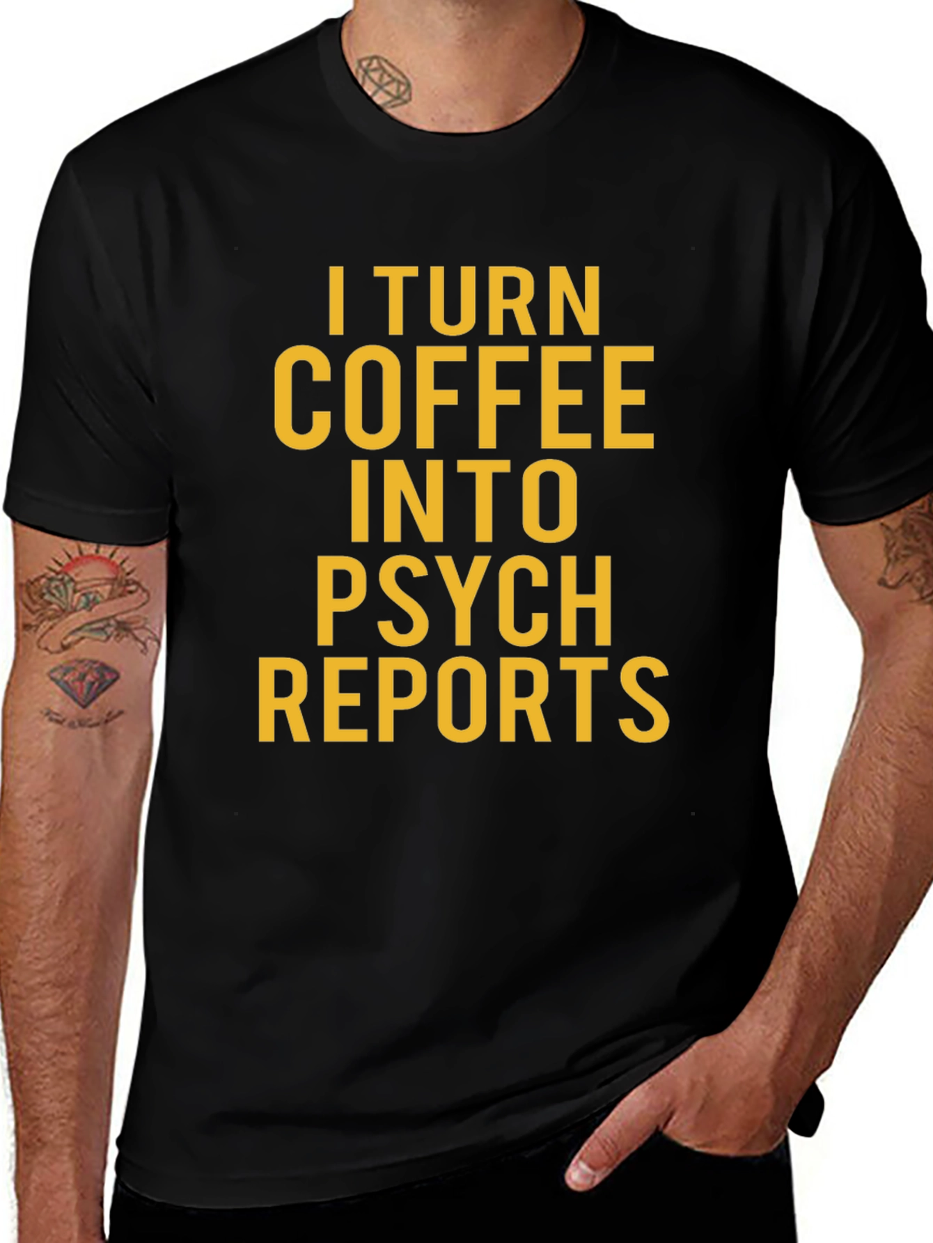 Coffee to Psych Reports Graphic T-Shirt