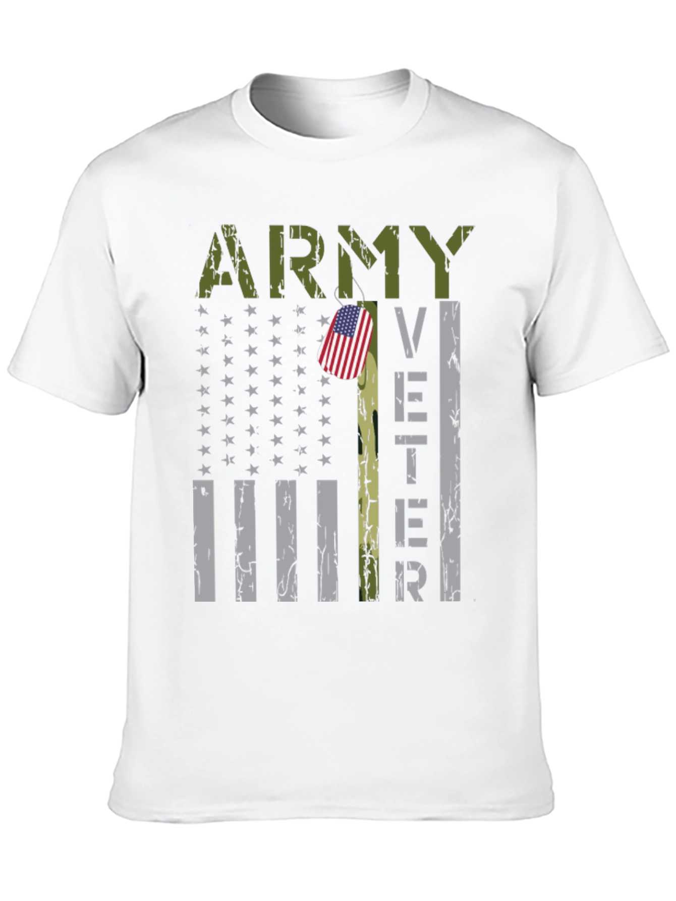 Army Veteran Flag Graphic T-Shirt