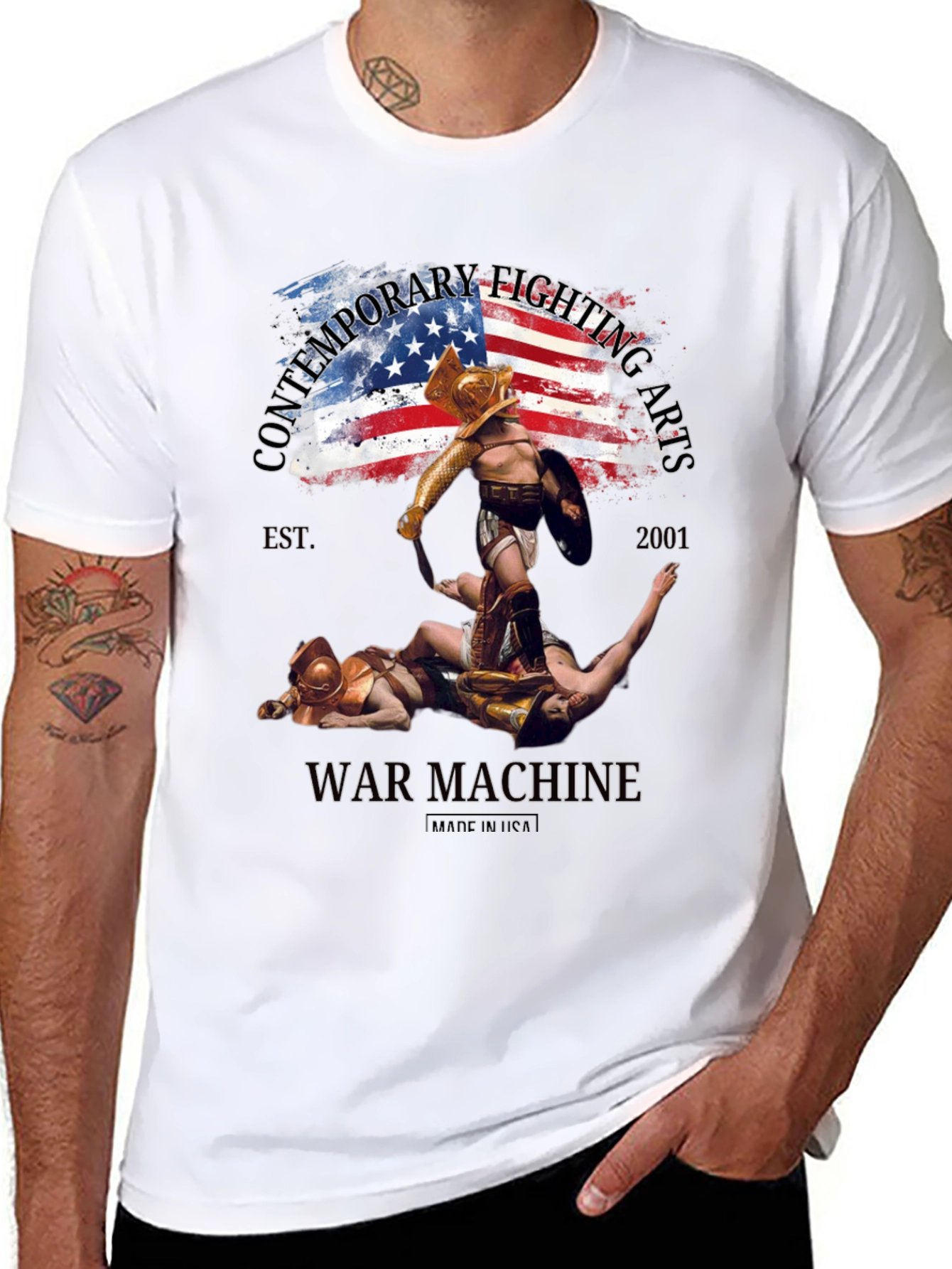 War Machine Fighting Arts Black T-Shirt