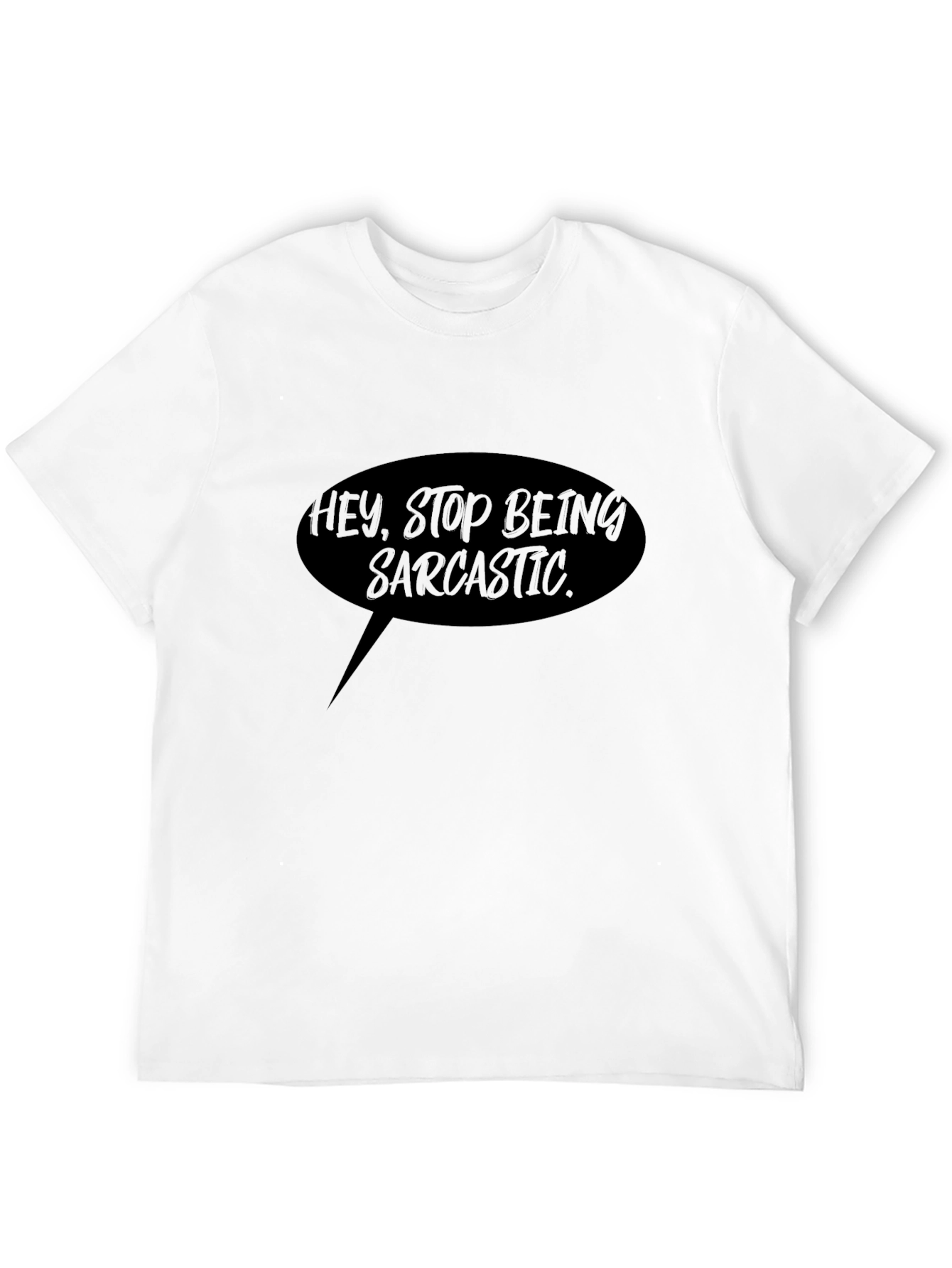 Sarcastic Humor Tee - Black Graphic Novelty T-Shirt