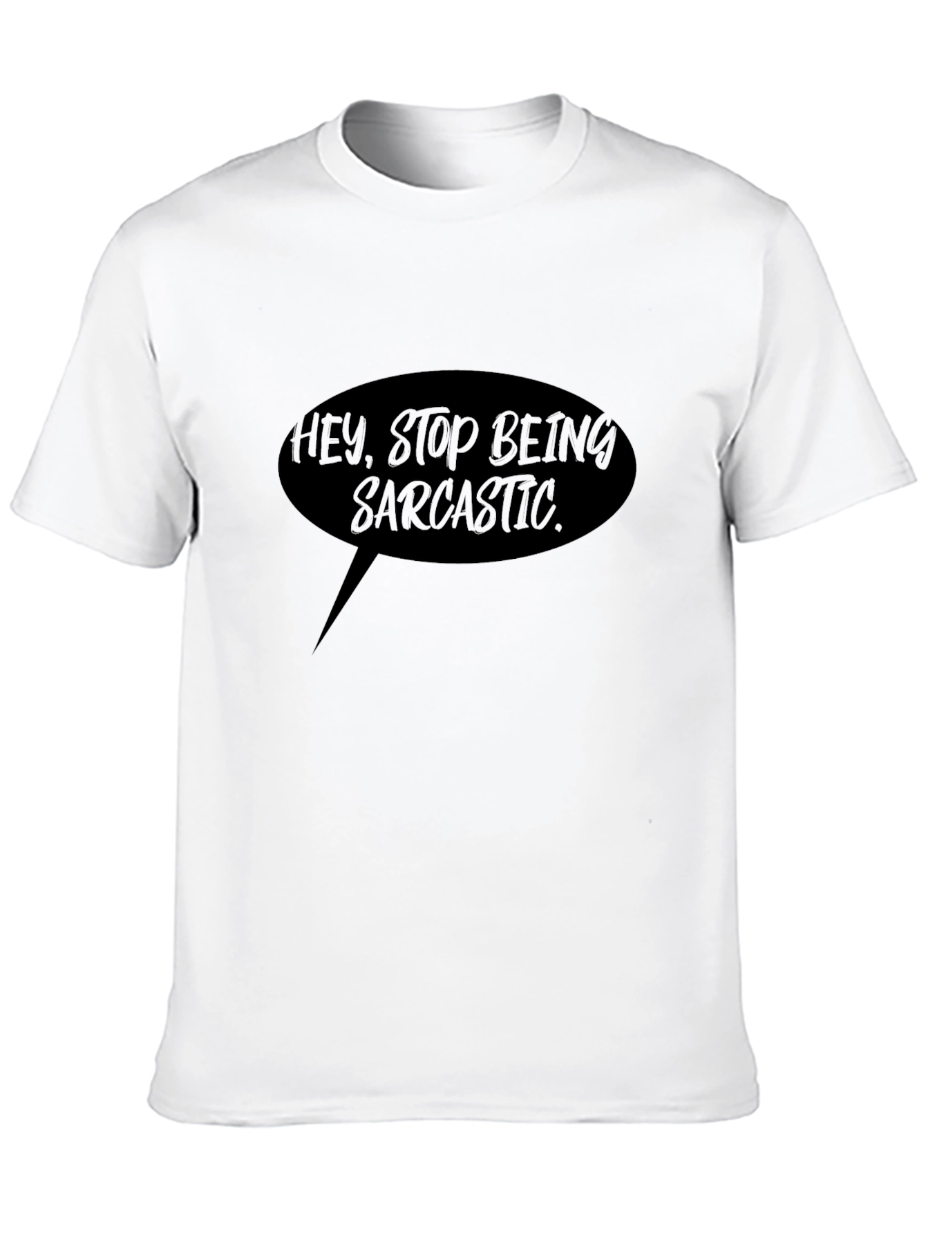 Sarcastic Humor Tee - Black Graphic Novelty T-Shirt