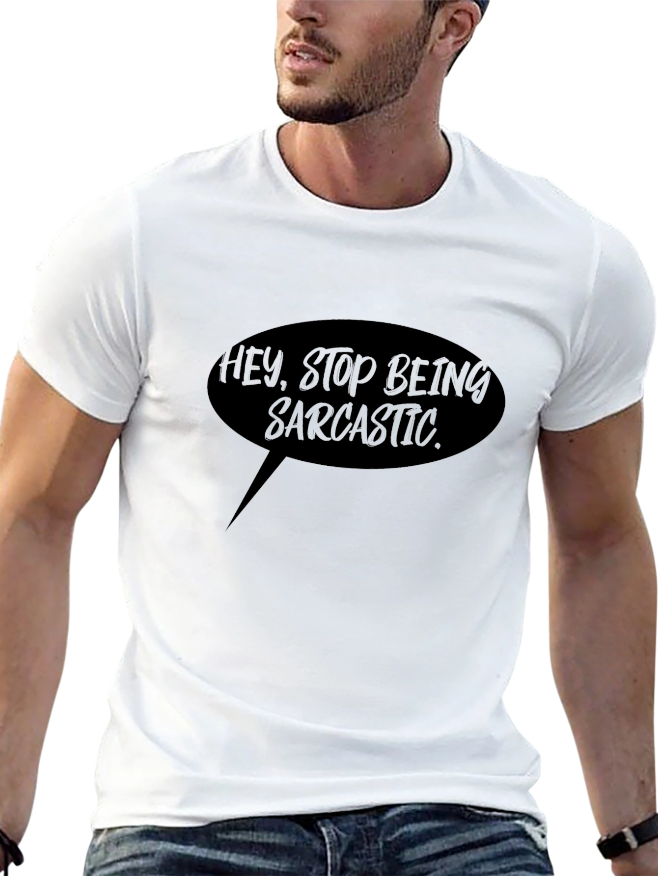 Sarcastic Humor Tee - Black Graphic Novelty T-Shirt