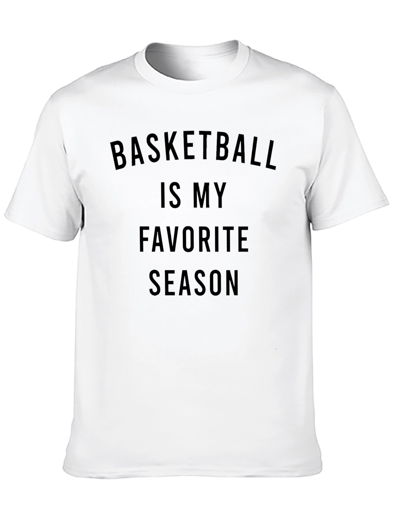 Basketball is My Favorite Season Black T-Shirt