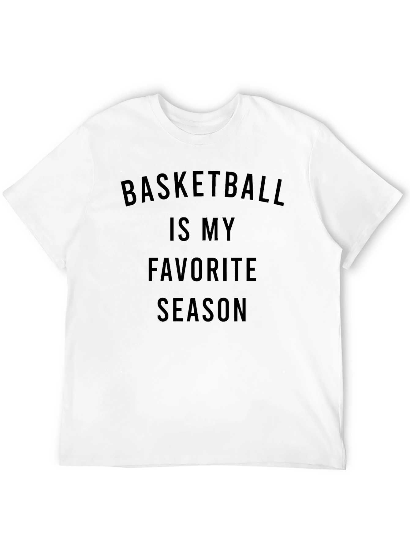 Basketball is My Favorite Season Black T-Shirt