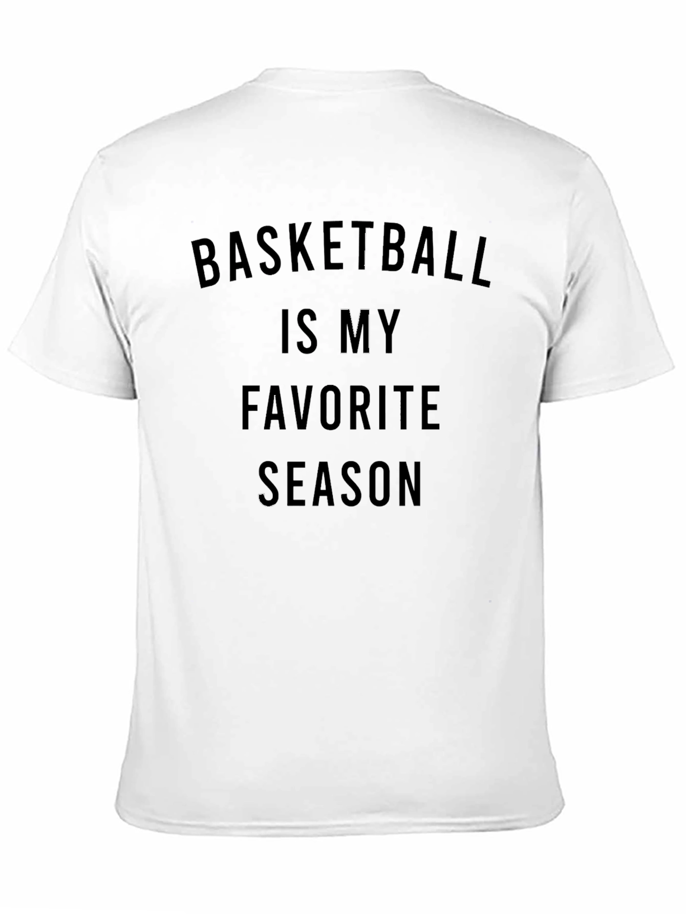 Basketball is My Favorite Season Black T-Shirt
