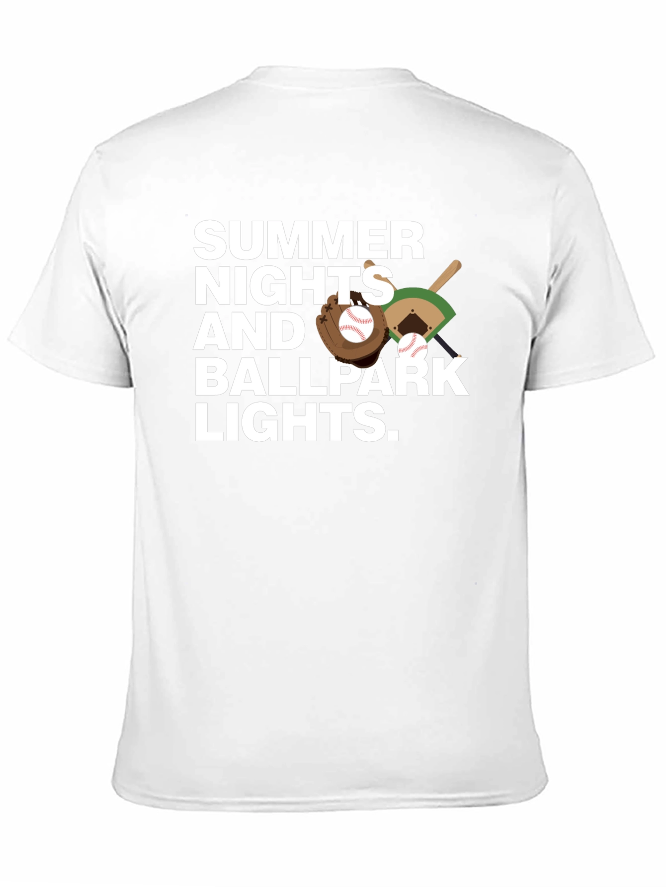 Summer Nights Ballpark Lights T-Shirt