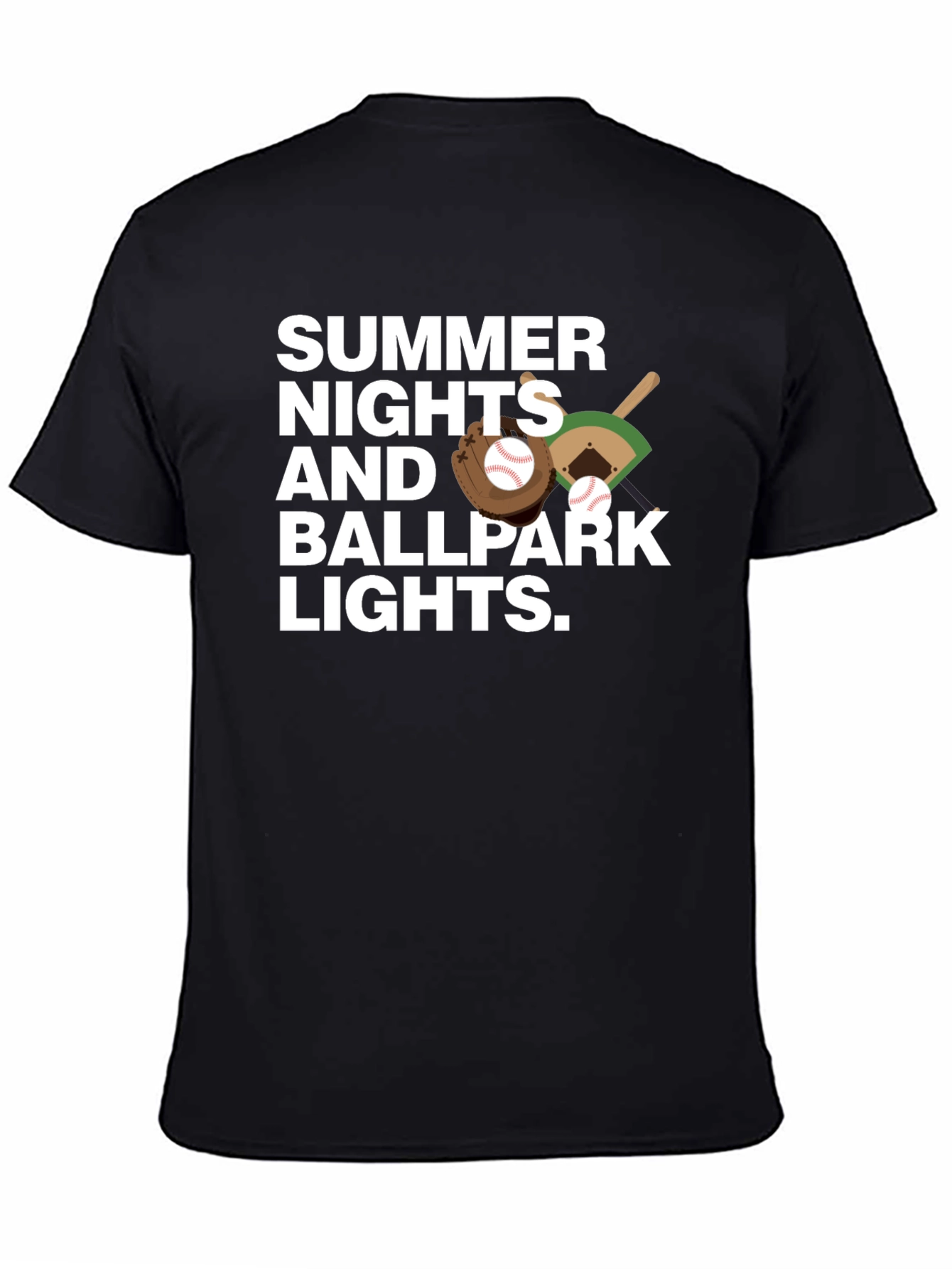 Summer Nights Ballpark Lights T-Shirt