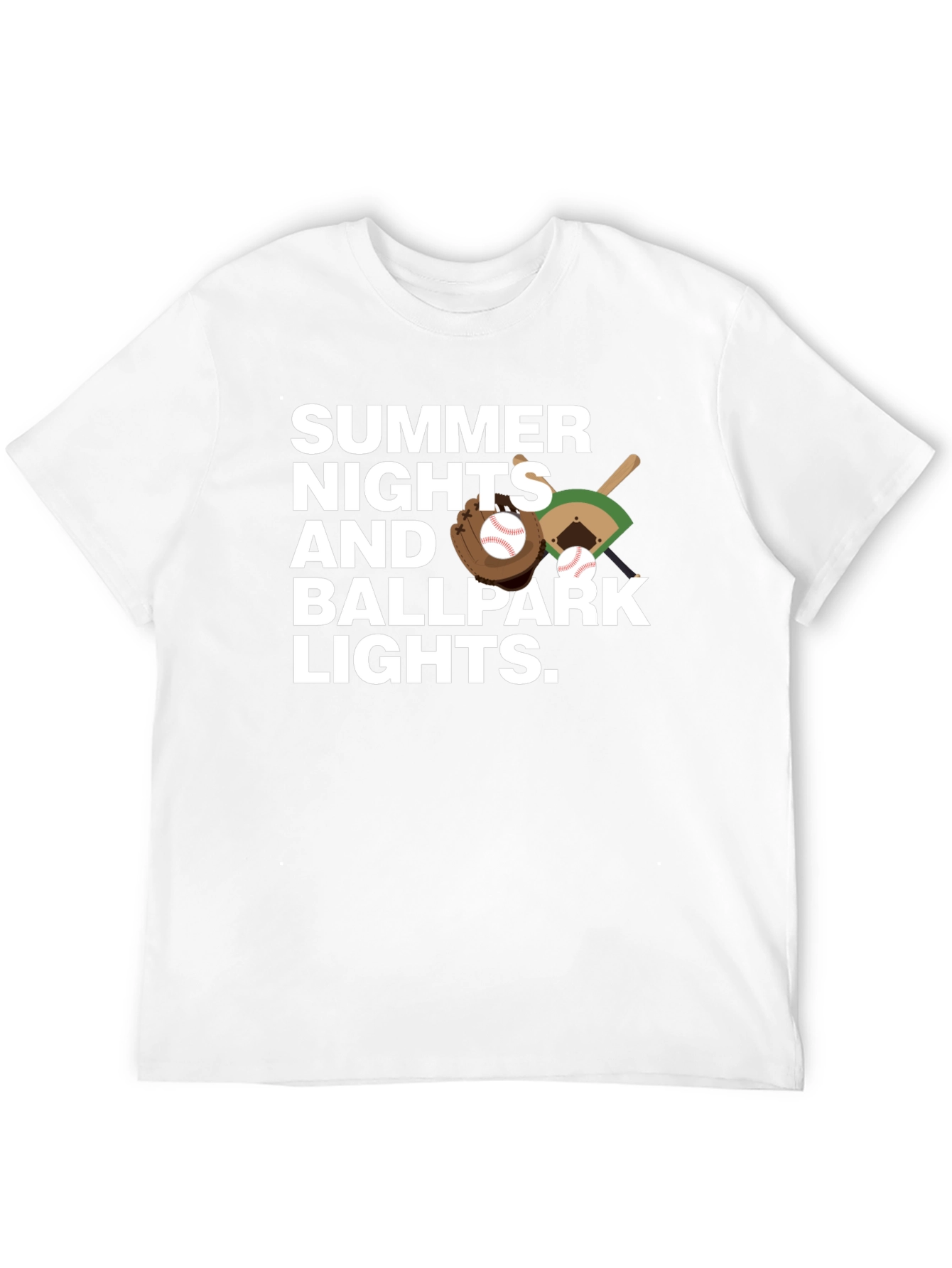 Summer Nights Ballpark Lights T-Shirt