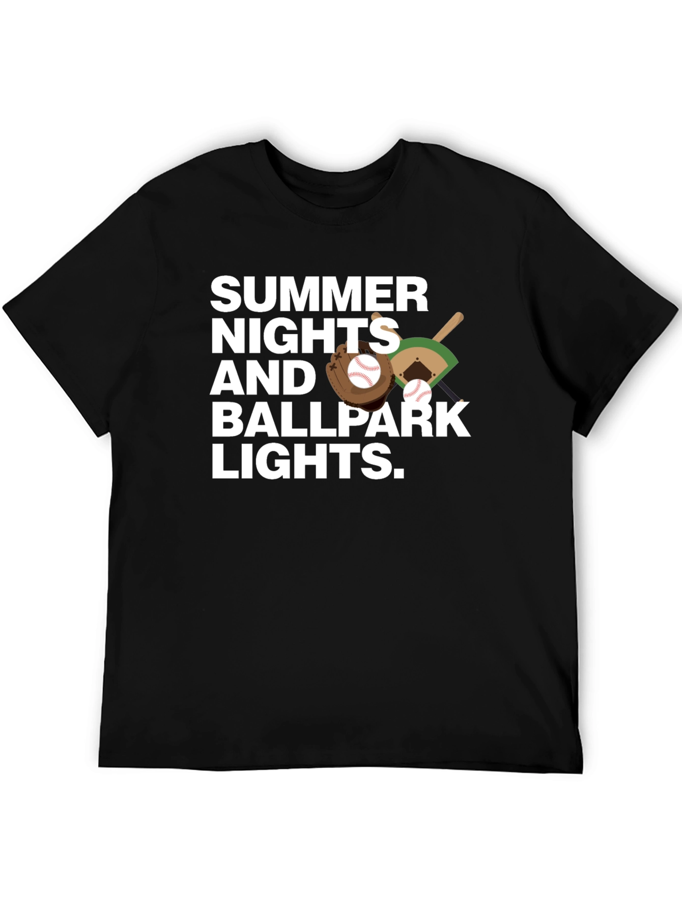 Summer Nights Ballpark Lights T-Shirt